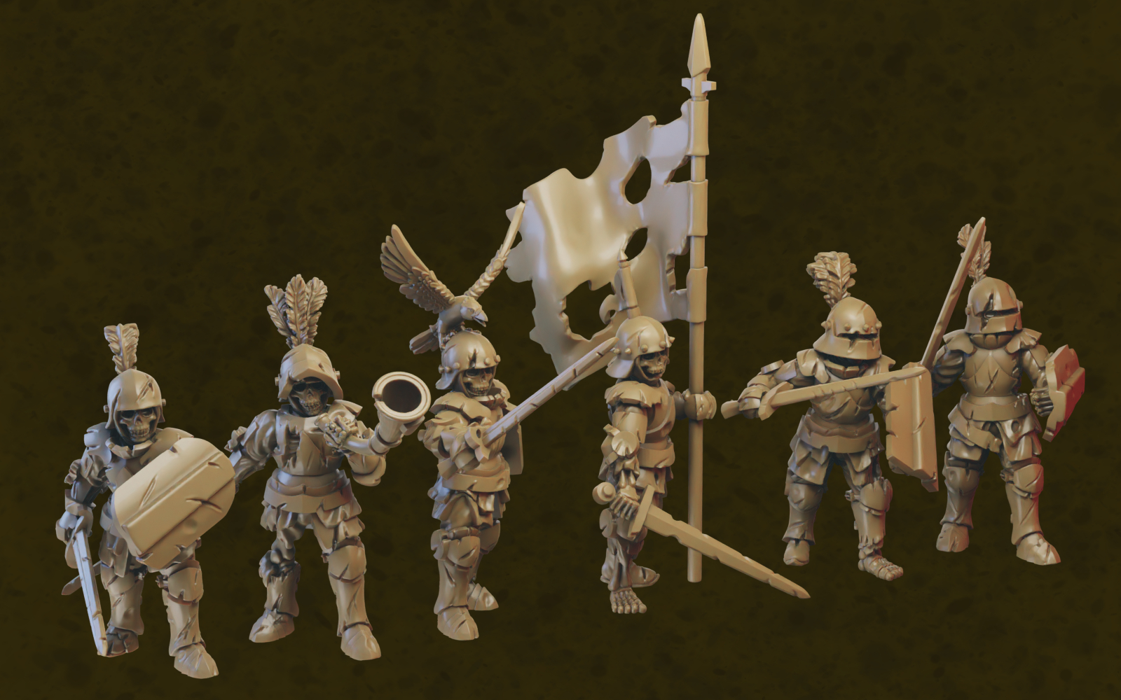 Revenant miniatures (32mm, modular)