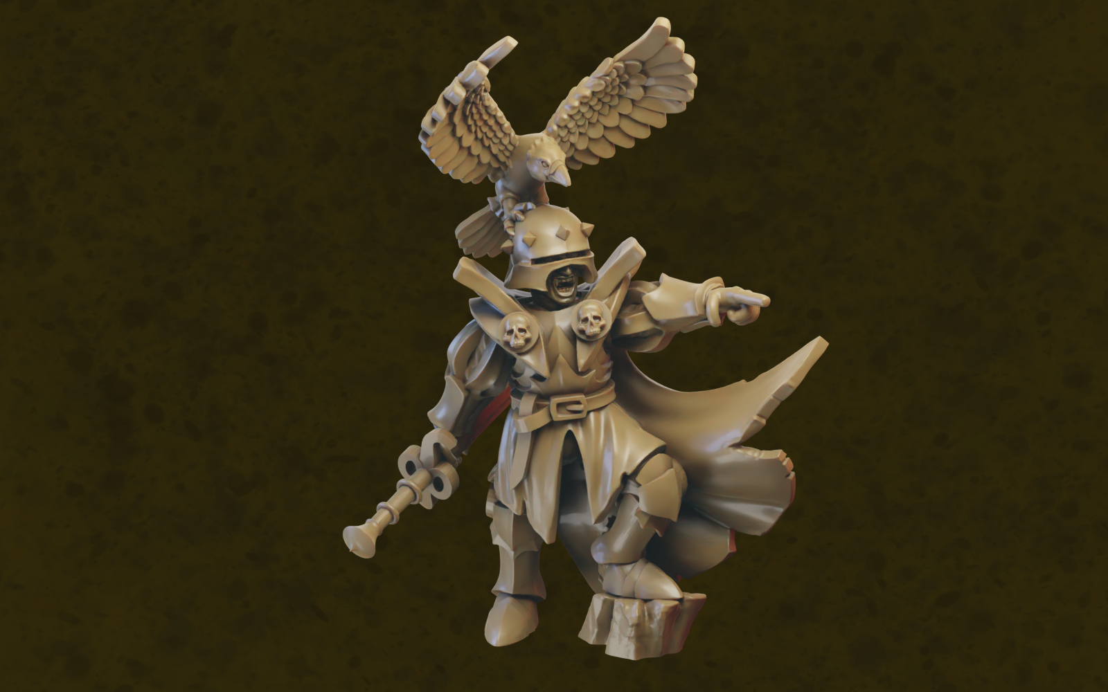 Vampire miniature (32mm, modular)