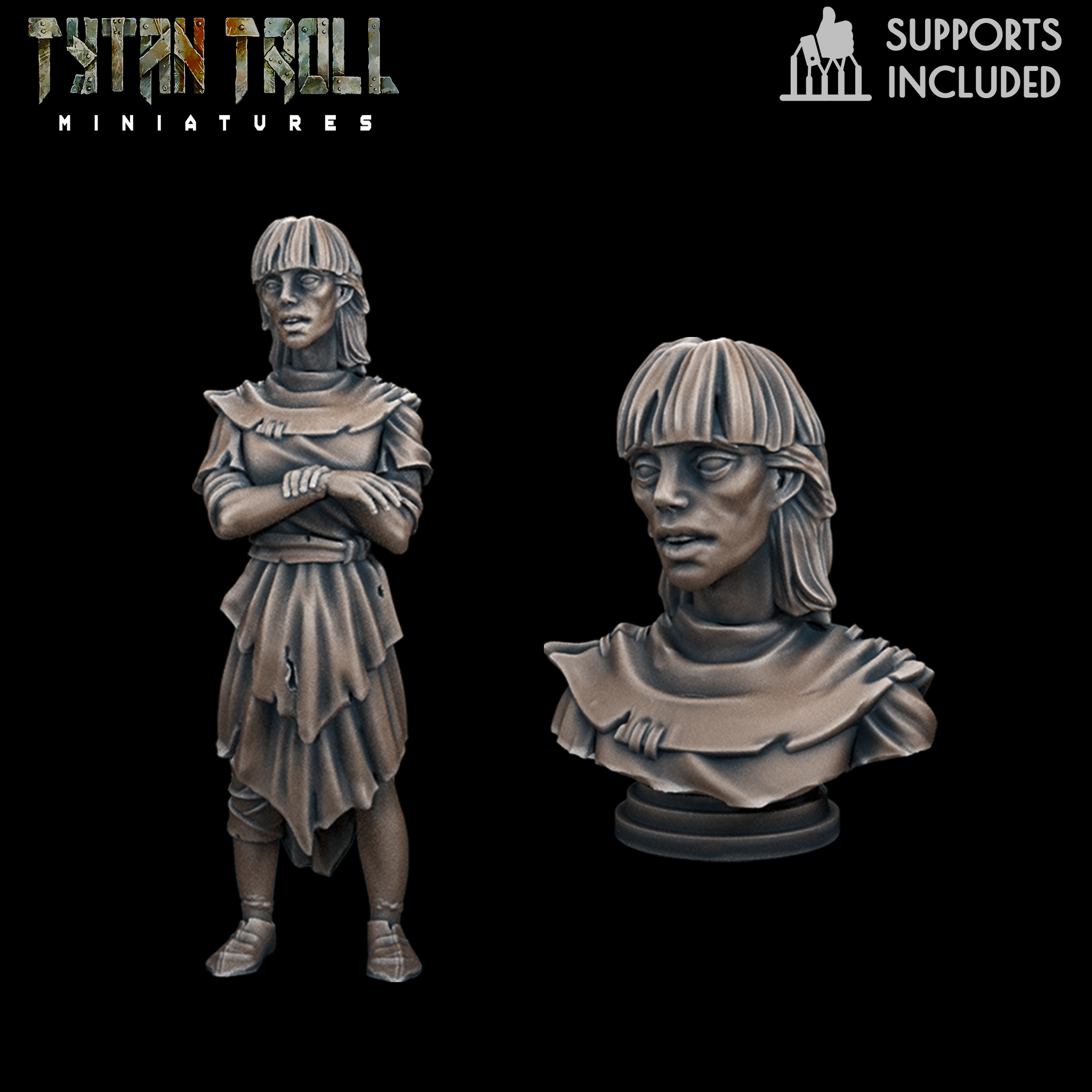 Curse of Strahd - Muriel Martikov Mini Bust Combo [Pre-Supported]