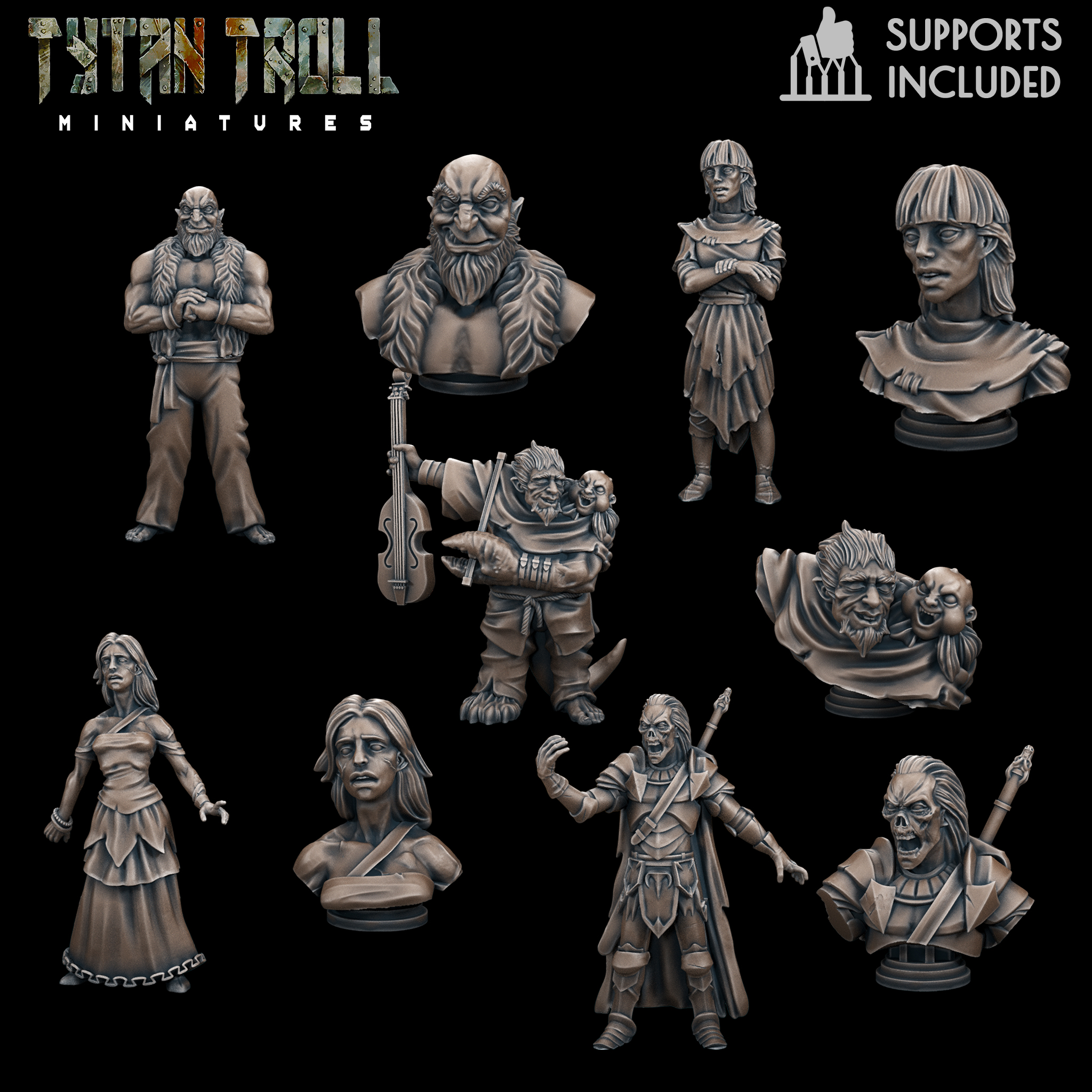 Curse of Strahd - Mini Bust Pack 12 [Pre-Supported]