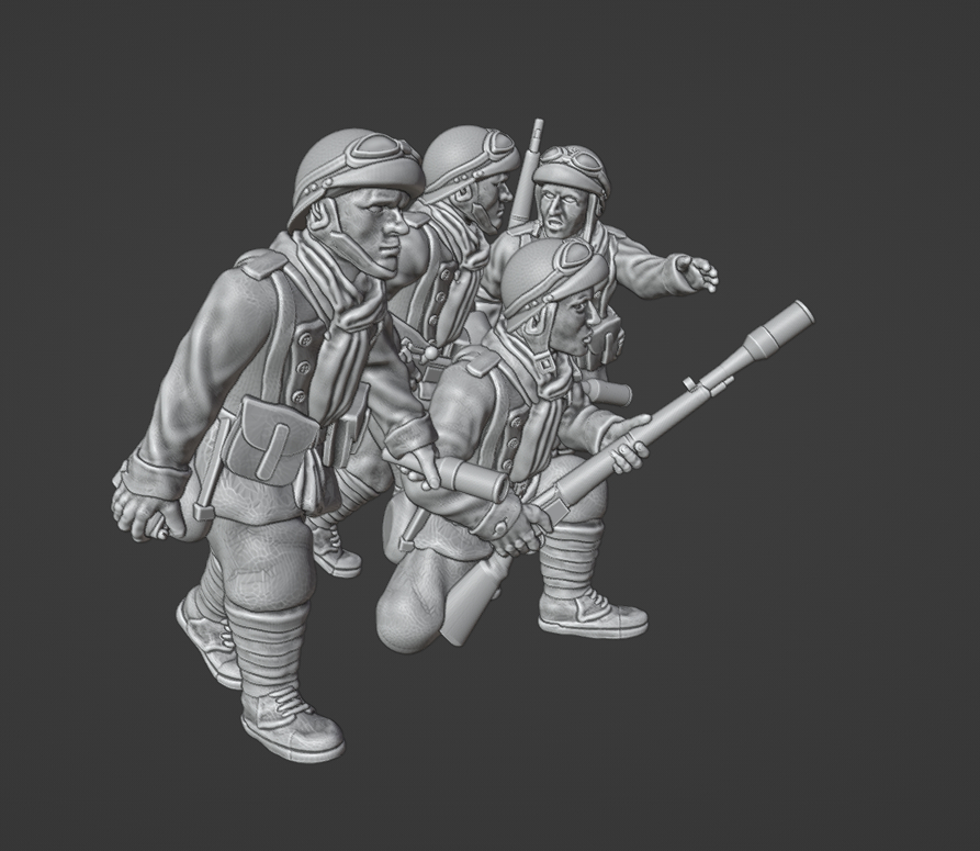 28mm French Dragons Portes with VB Grenade Launchers