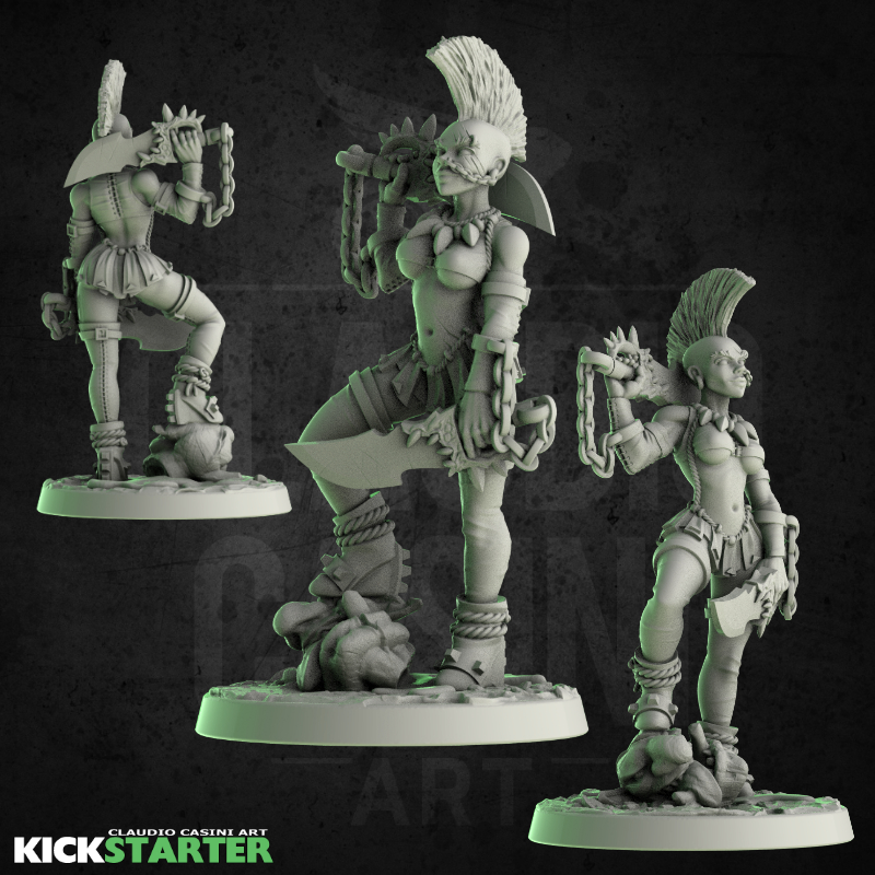 (MK 0015) Human Troll Slayer 32mm and 75mm (SFW/NSFW)