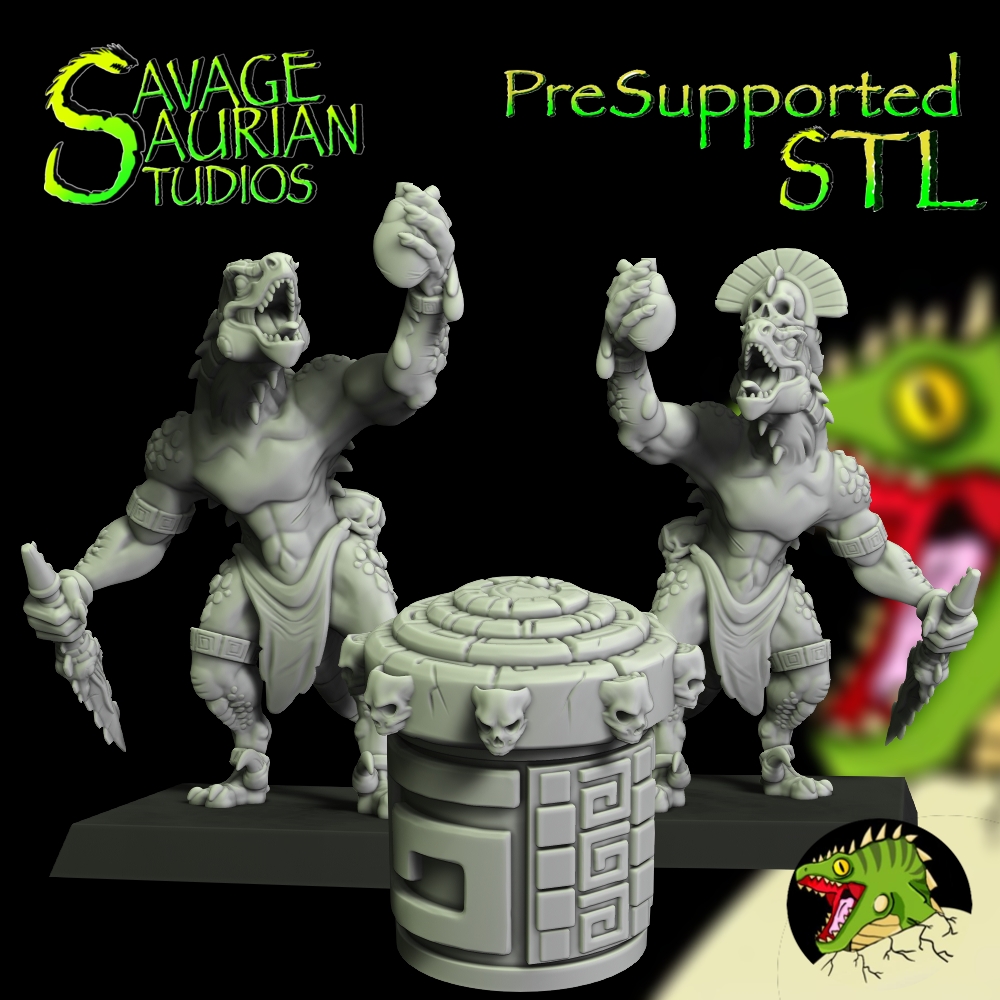 Iguanisaur Heart Render - Lizardmen