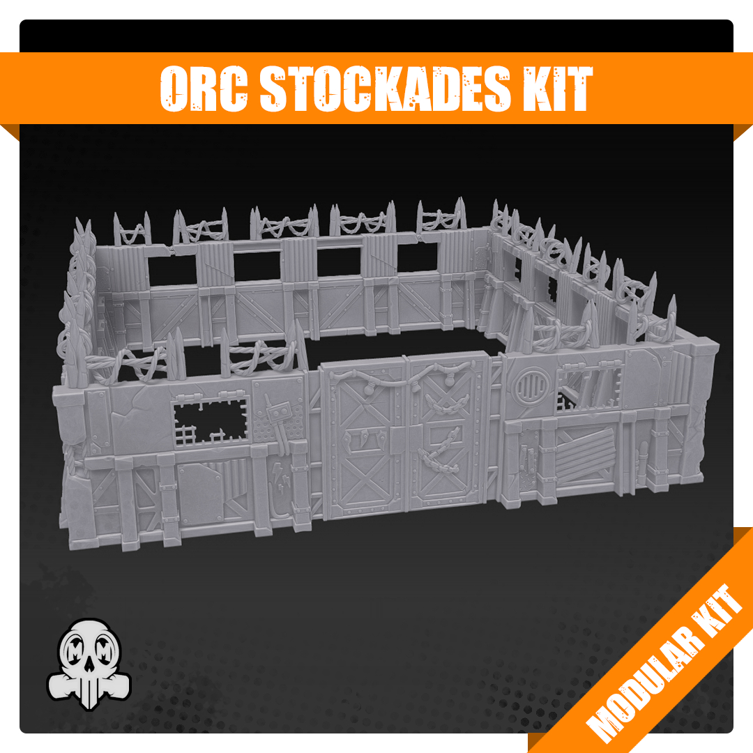 Modular Orc Stockades Kit