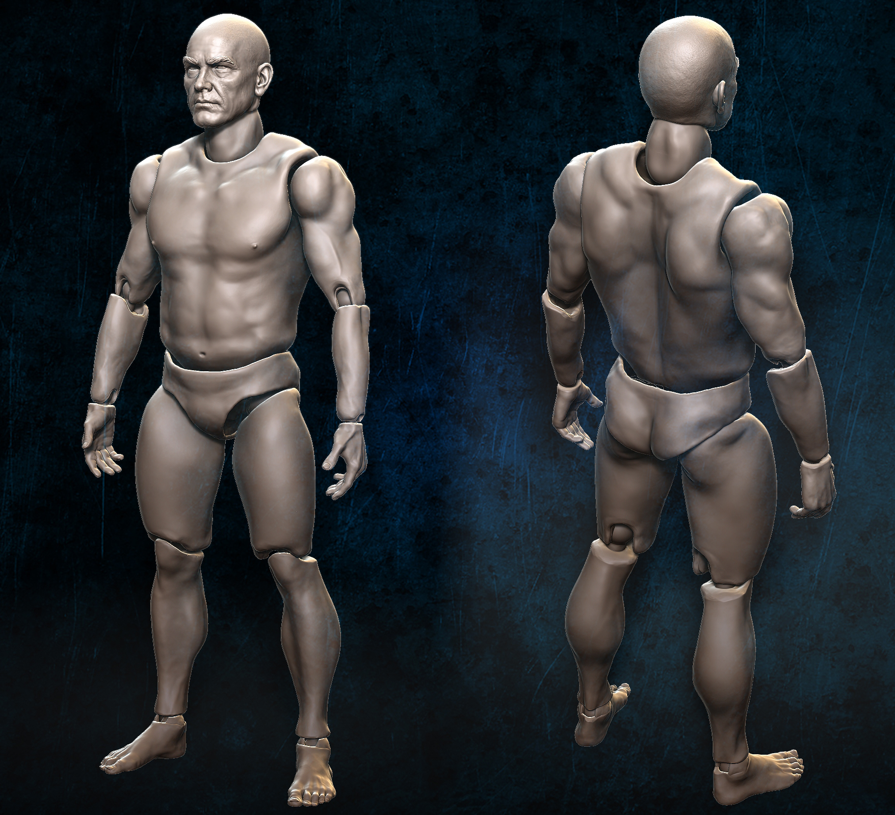 Action Figure 3D Printing male Movable body Action Figure Toy Draw Mannequin