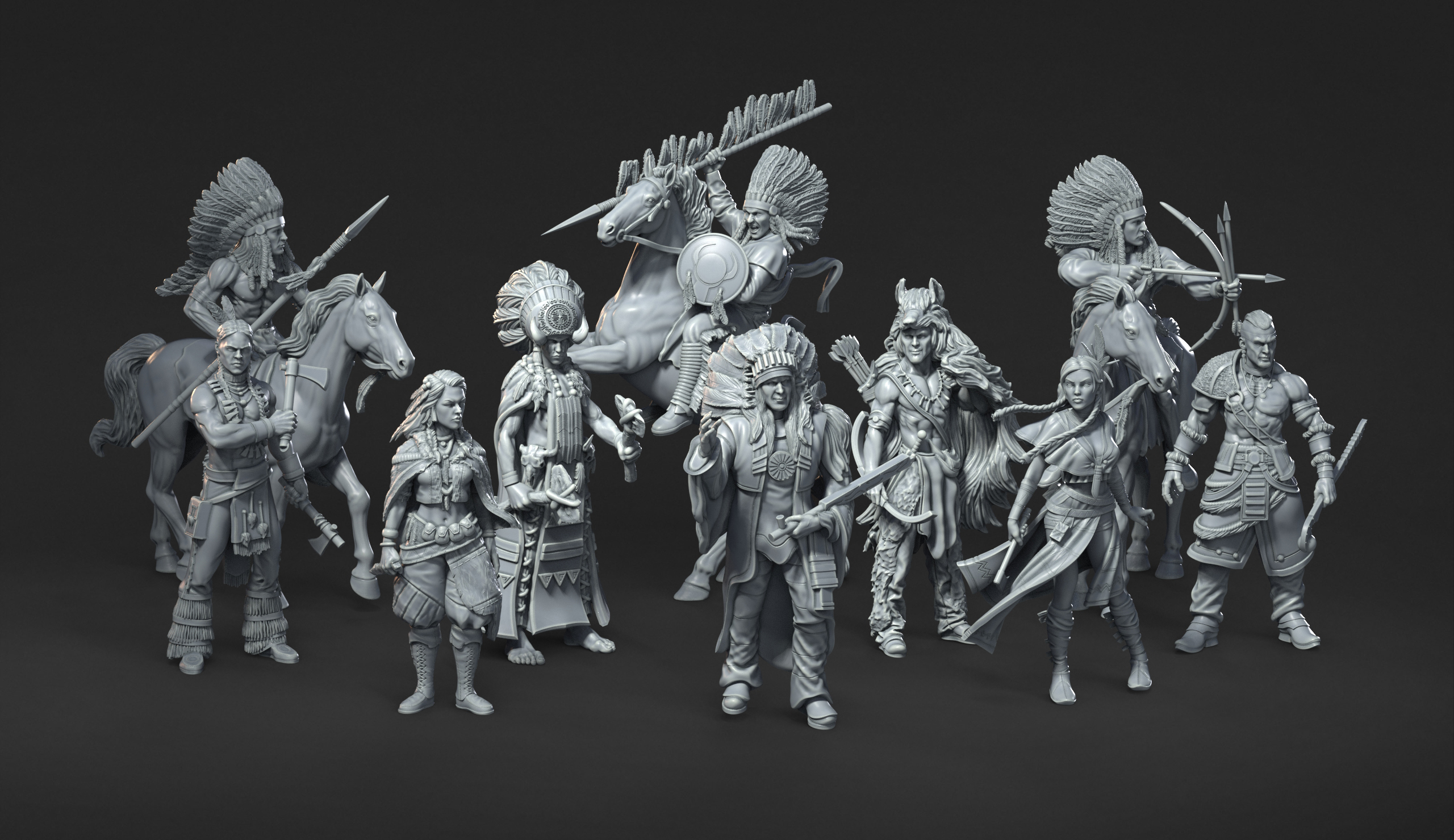 PRE-SUPPORTED Plateau Nation - 32mm - DnD