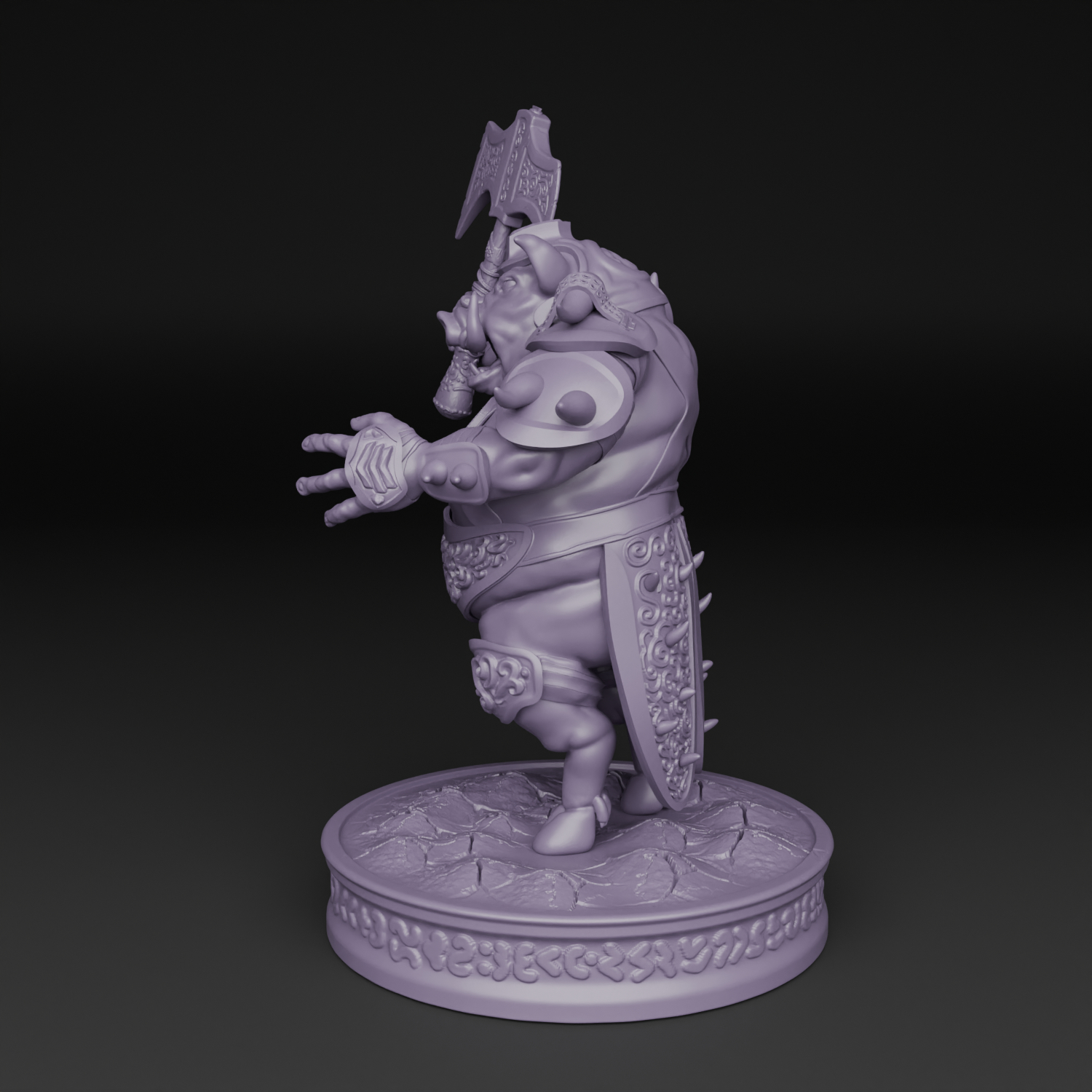 Warrior Pig + Base