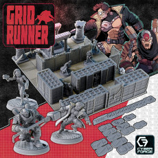 GridRunner #1 - Solo Adventure Game - Abduction - Free Dragon Cyberpunk Warhammer 3D model by Titan Forge Miniatures