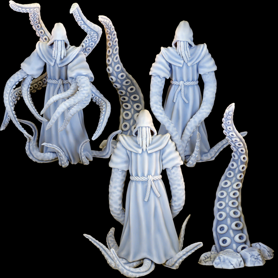 Squid Cultists - Murderous Tabletop Cultists Collection Vol.I