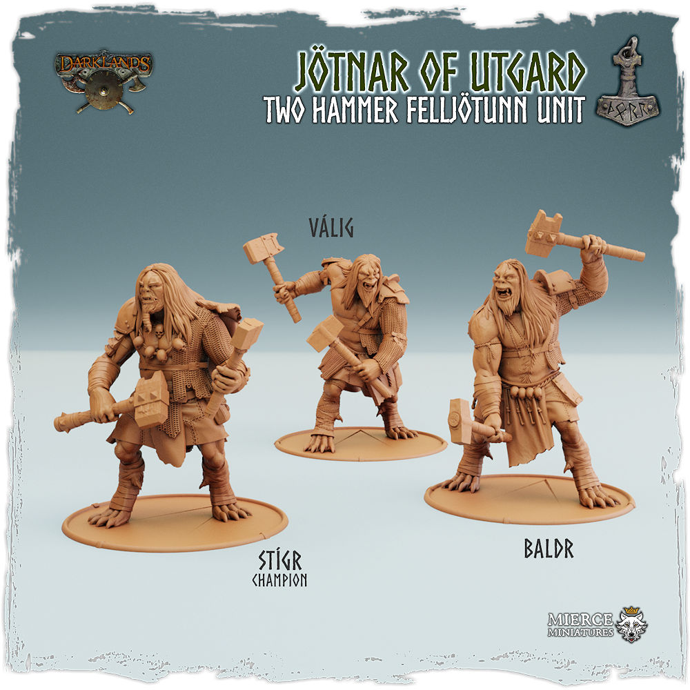 Norse Jötnar of Utgard, Two Hammer Felljötunn Unit