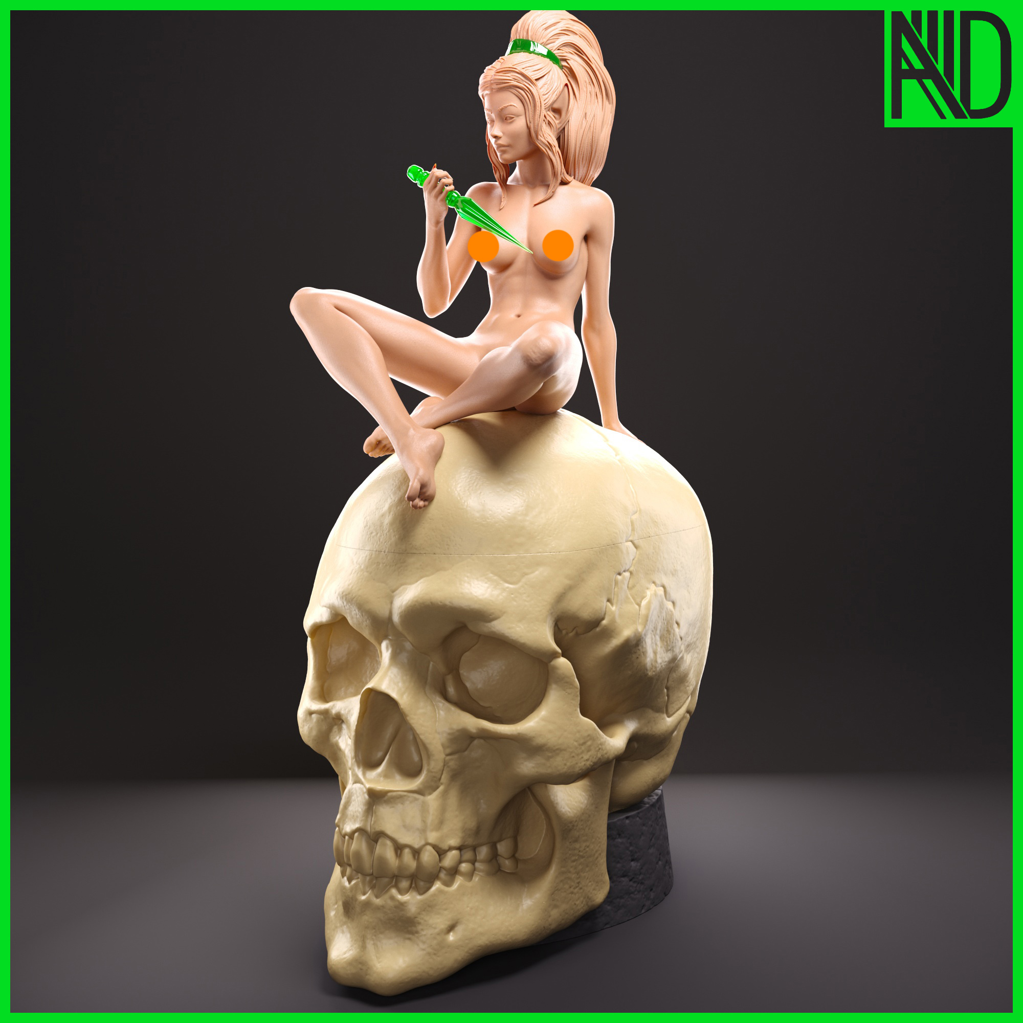 Skull Bowl, dark elf