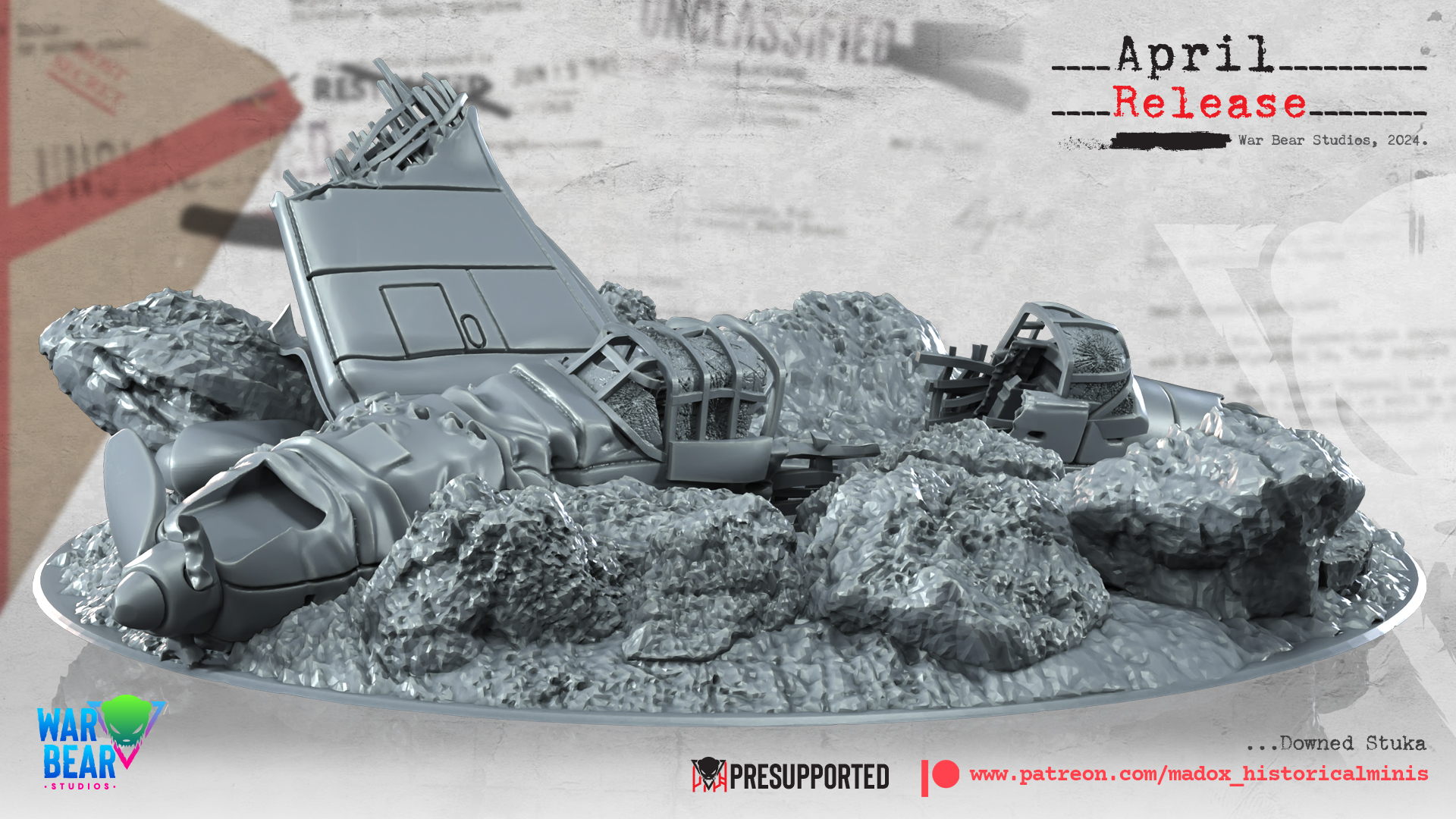 WW2 Downed German Junkers JU 87