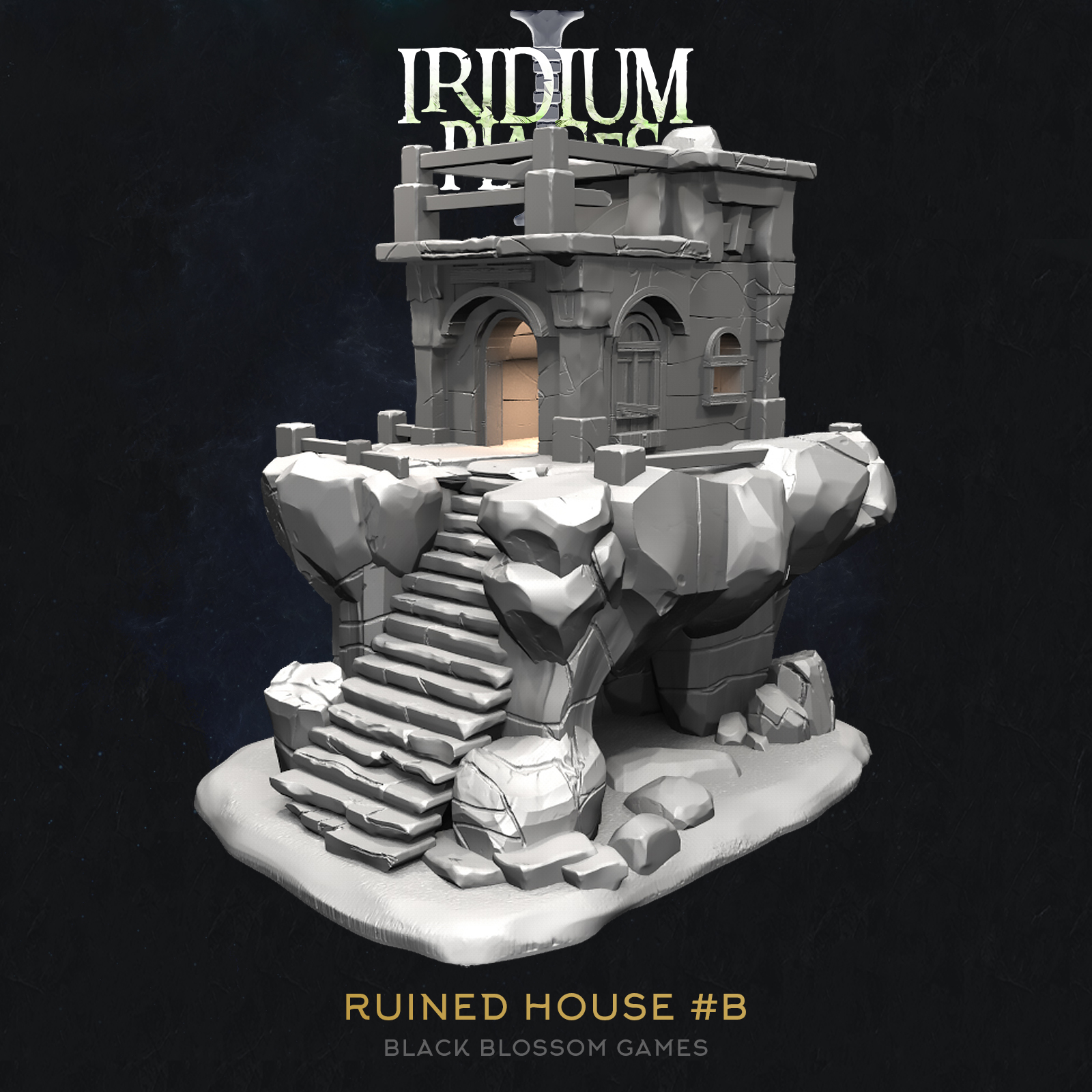 IDP01S15 Ruined House B :: Iridium Places 1 :: Black Blossom Games