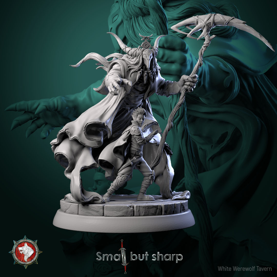 Gambler Halfling 32mm and 75mm pre-supported