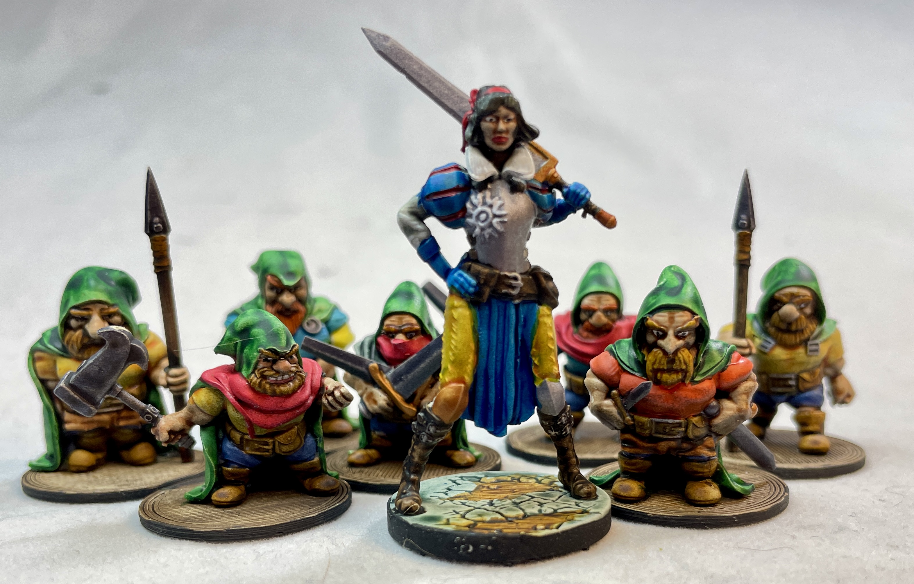 Snowflake the White Knight and her Seven Squires