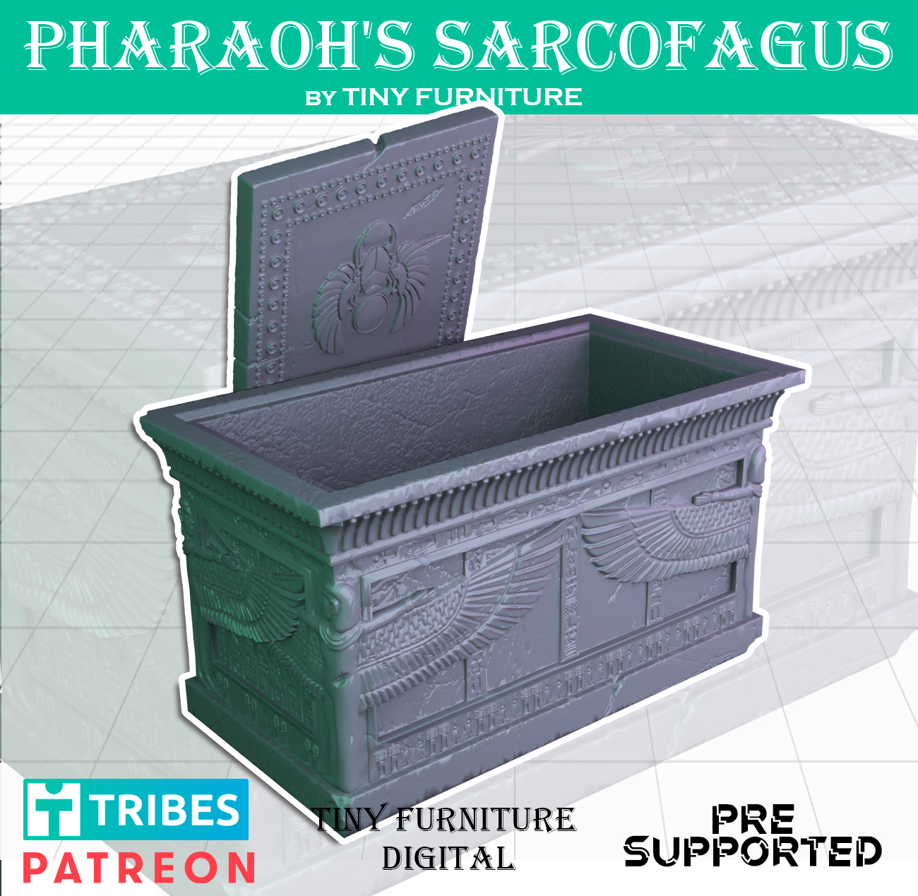 Stone Pharaoh's Sarcofagus