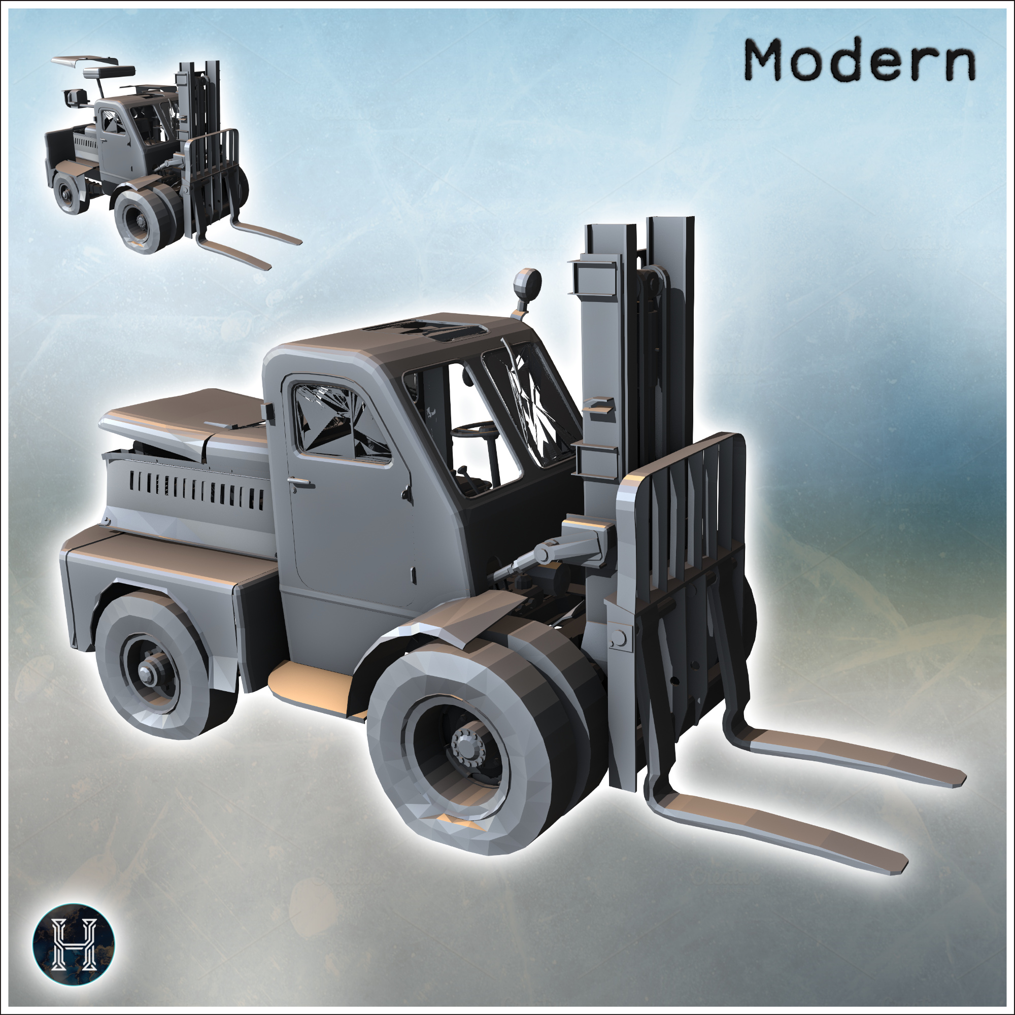 AP-4045 Lvov AP 4045 Soviet forklift (1) - Soviet Union Communism Red Army Military Russia Cold Era War RPG