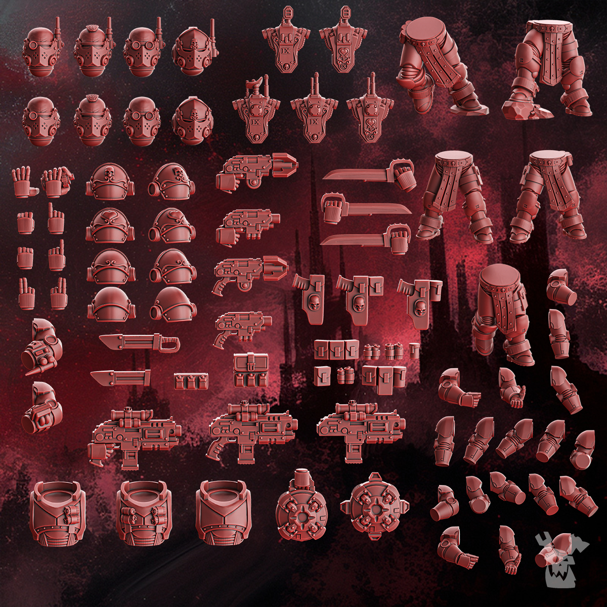 Crimson Wings Recon Squad (build-kit & easy-to-build models)
