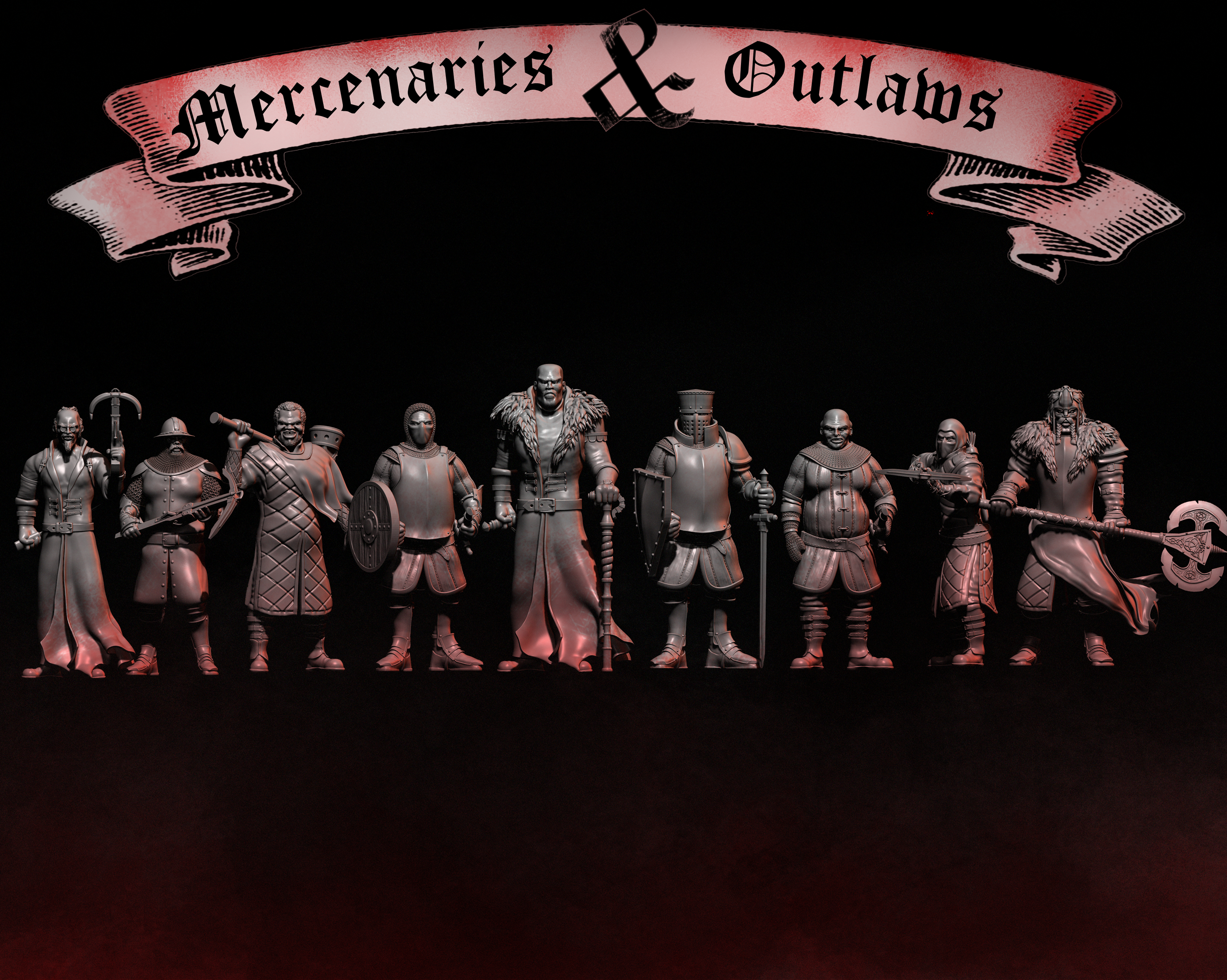 Mercenaries & Outlaws - Complete Set - 32mm