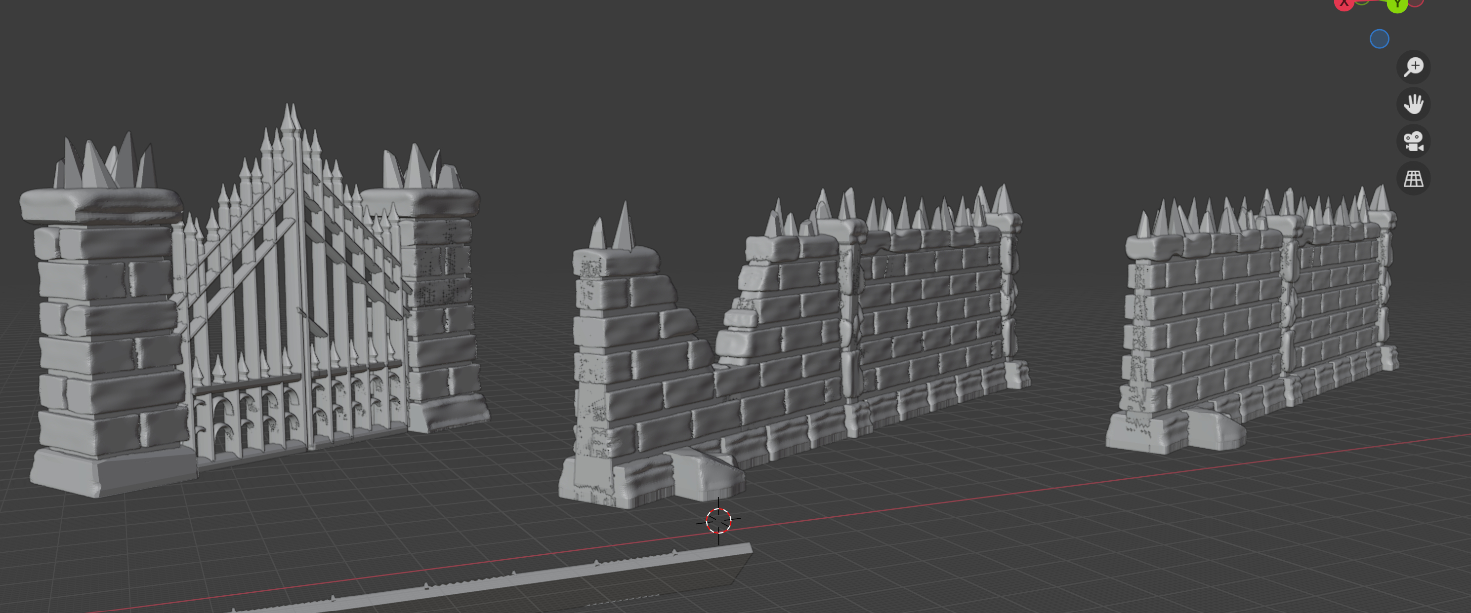 Stone walls and Gate