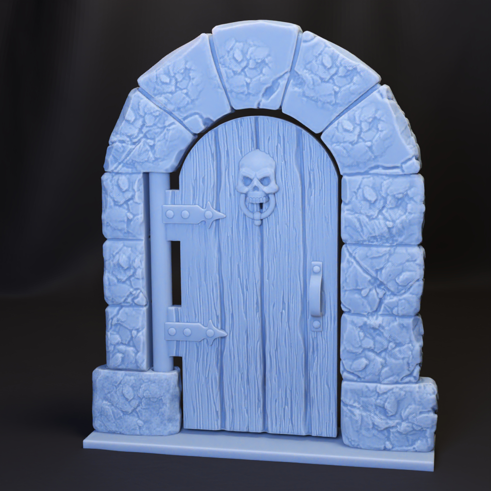 Table-Top Terrain Articulated Dungeon Door