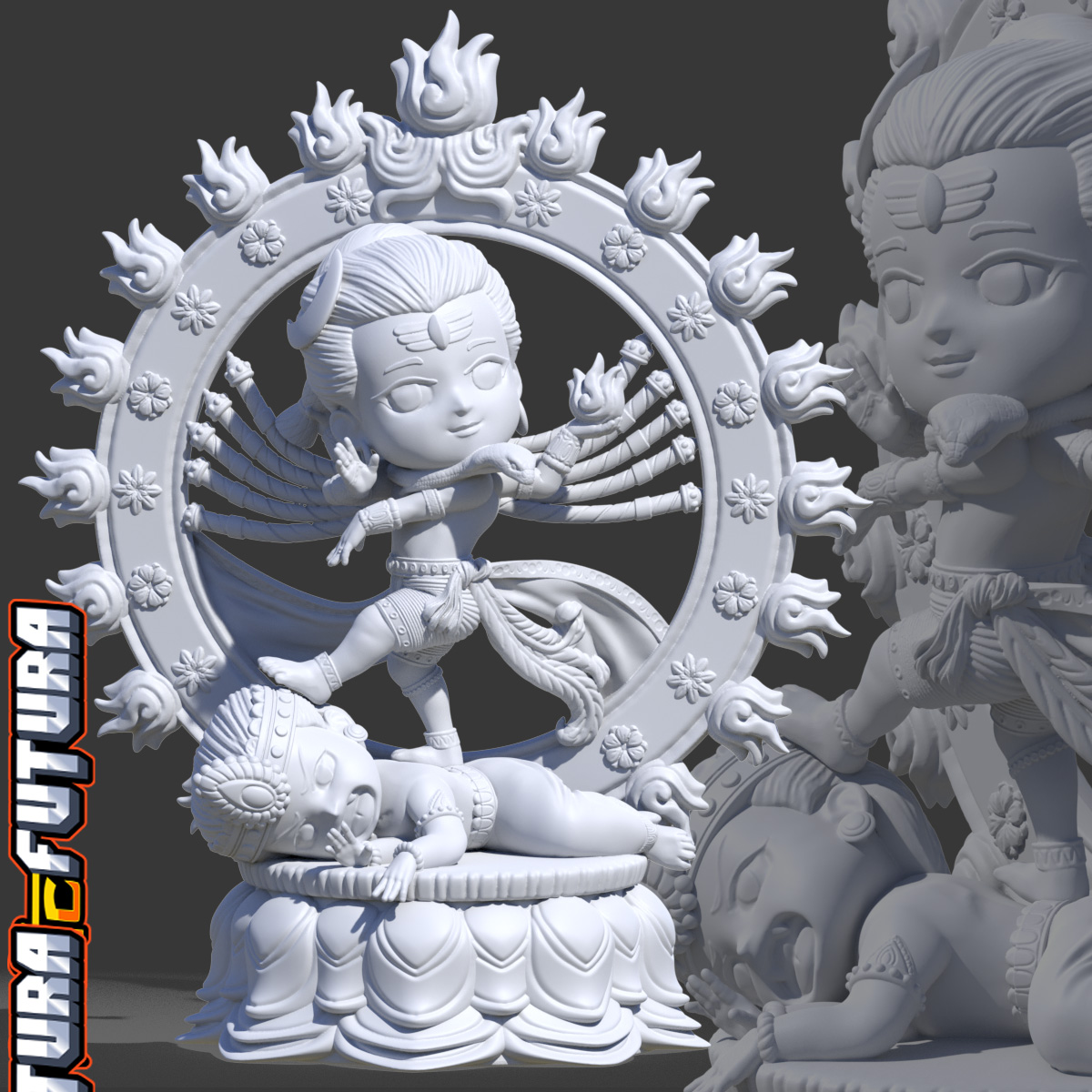 Chibi Nataraja - The Lord of Dance [Easy Paint]