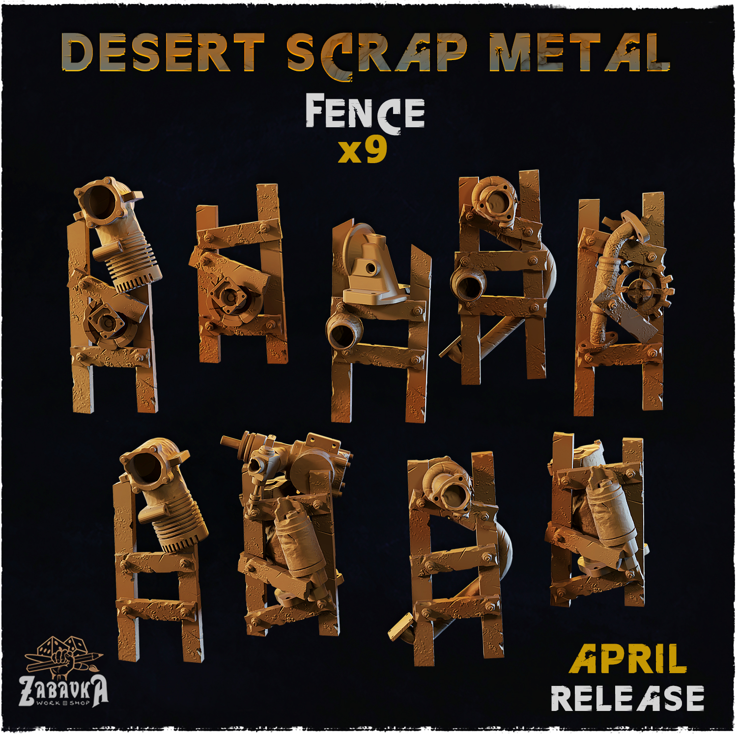 Fence - Basing Bits (Desert Scrap Metal)