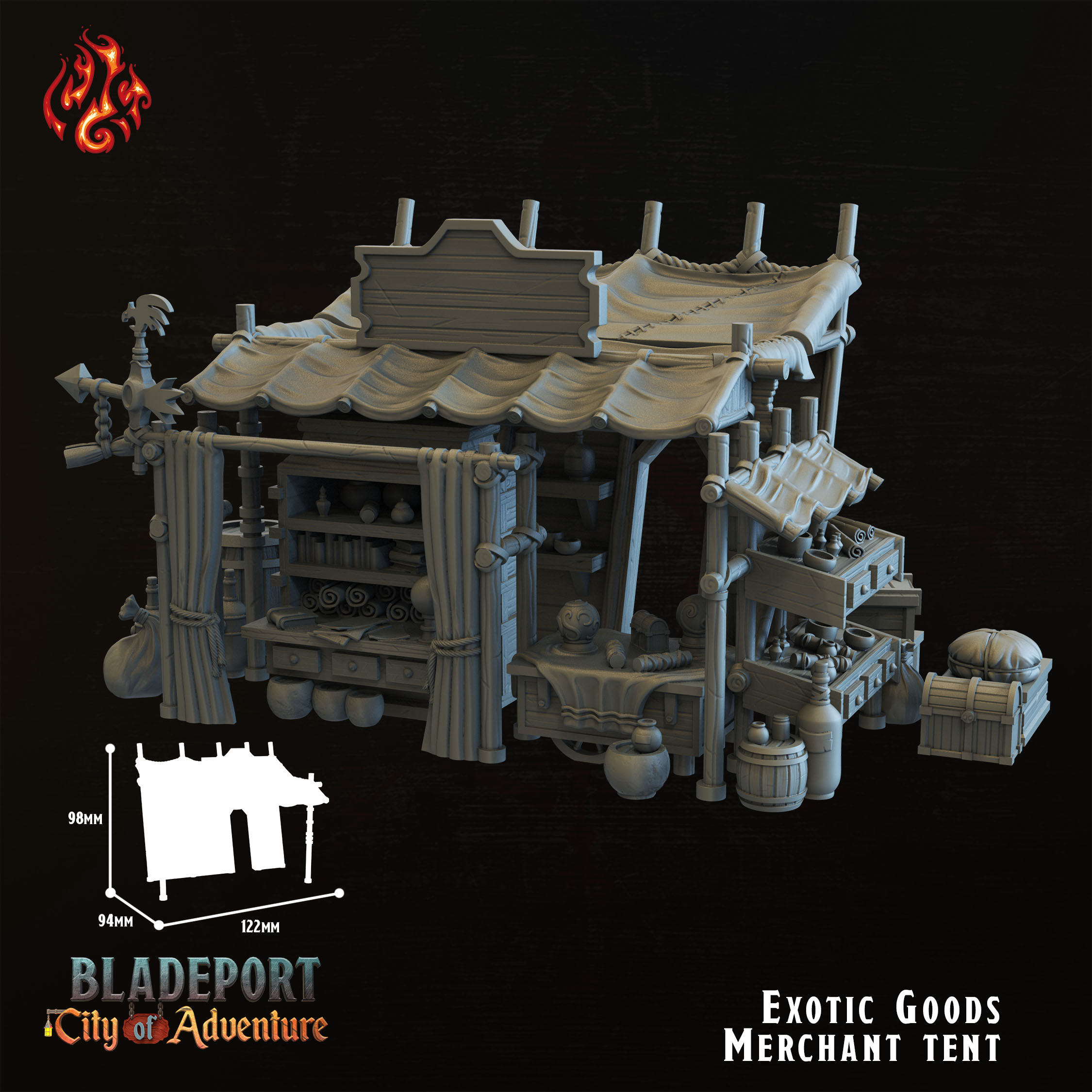 Exotic Goods Merchant Tent