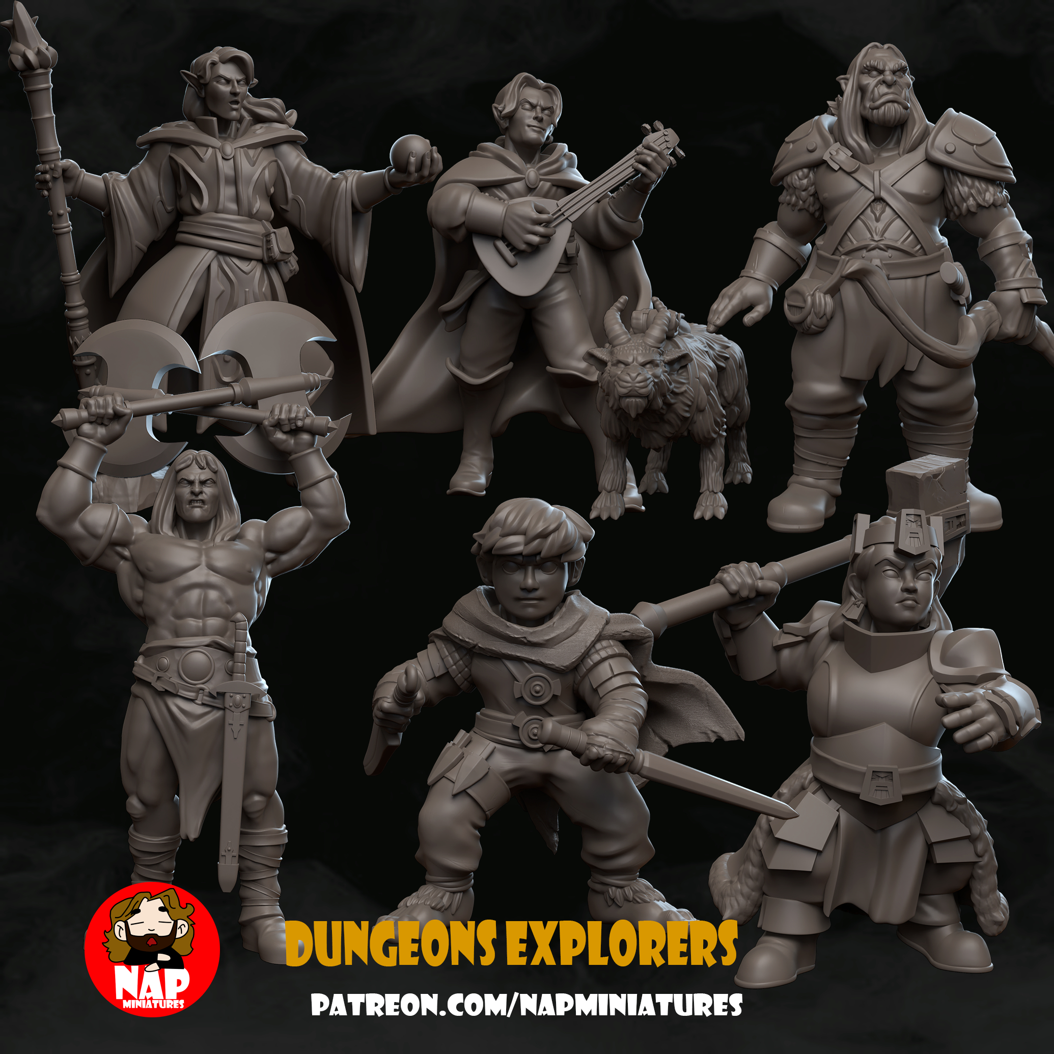 Nap Miniatures - December Release - Dungeons Explorers