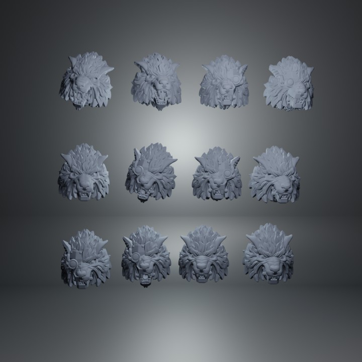 HEADS FOR WOLF CAVALRY