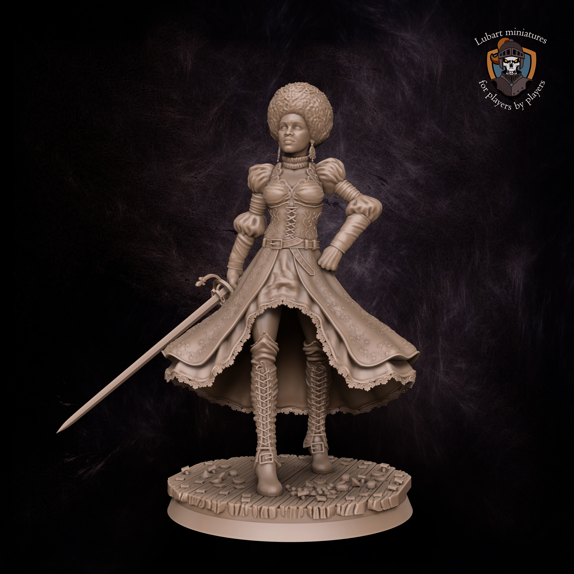 Pirate Queen 75mm pose1