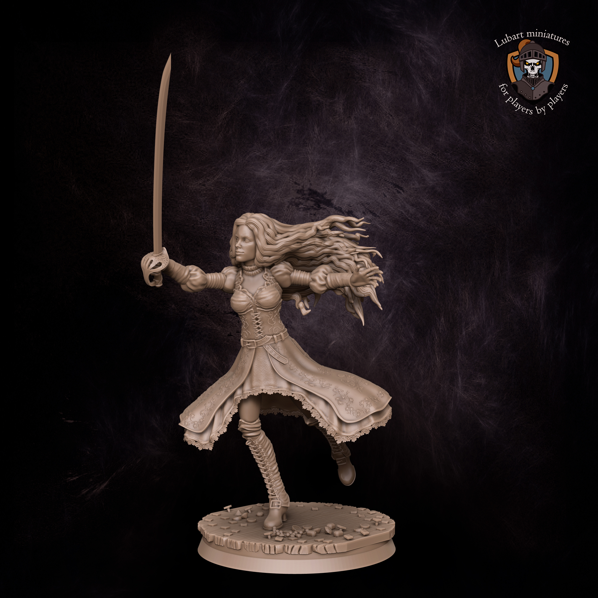 Pirate Queen 75mm pose2