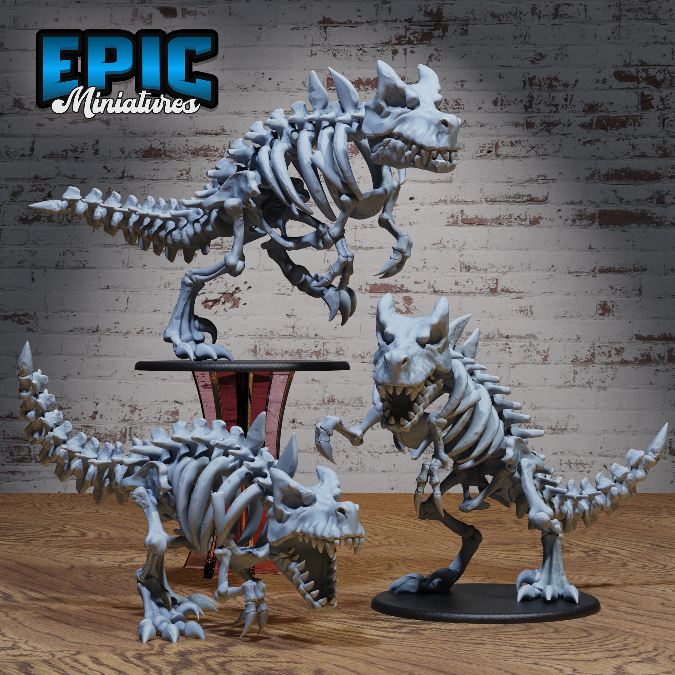 Skeleton T-Rex Set / Undead Dinosaur / Zombie Tyrannosaurus / Ancient Predator / Dino World Beast / Hunting Raptor / Jurassic Encounter