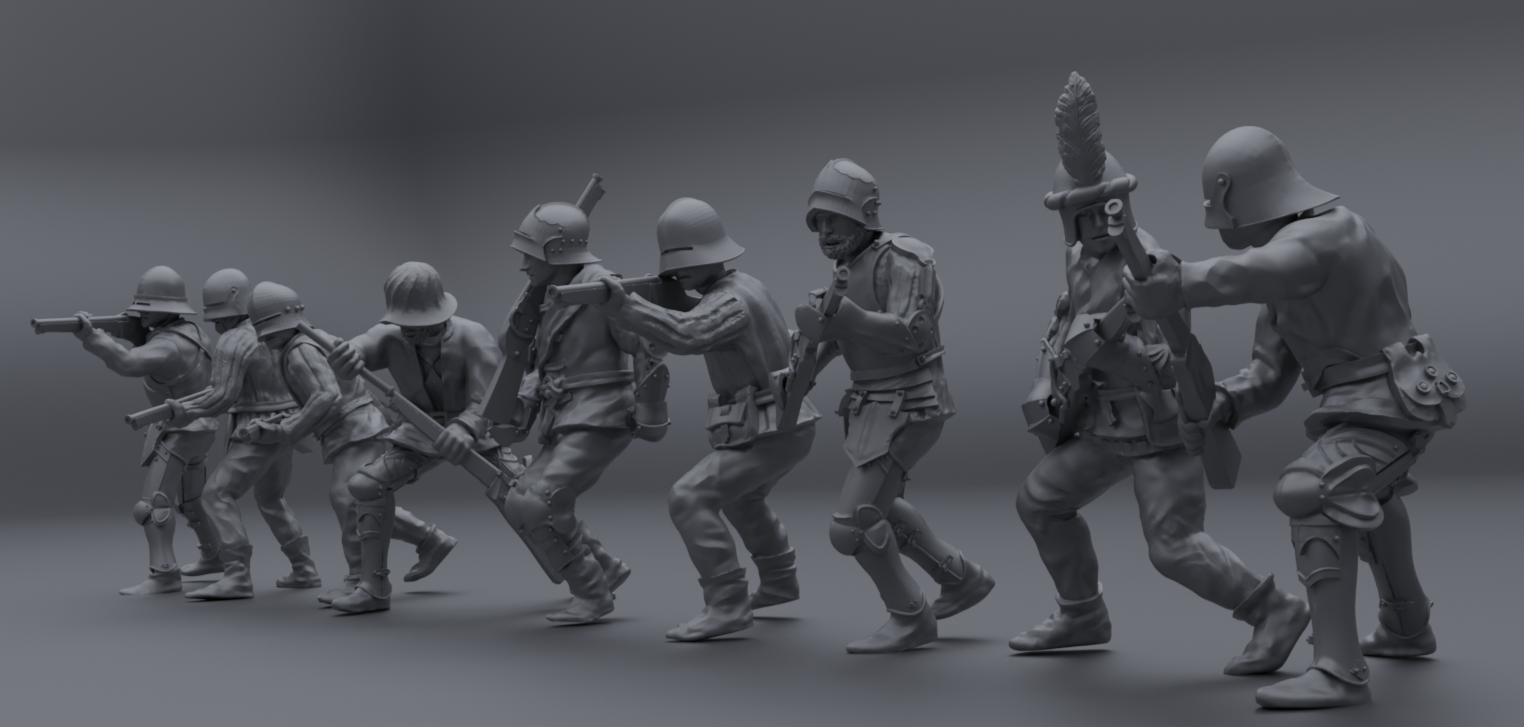 Armored Handgunners