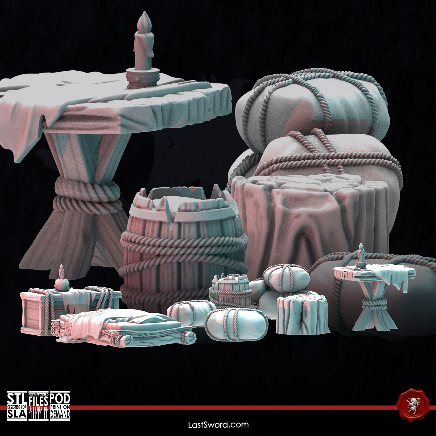 Furniture, Bloodmoon Tribe | 30mm Fantasy Scenery
