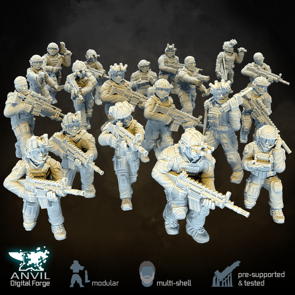 Modern Special Forces - Modular Infantry for Skirmish Tabletop Wargames