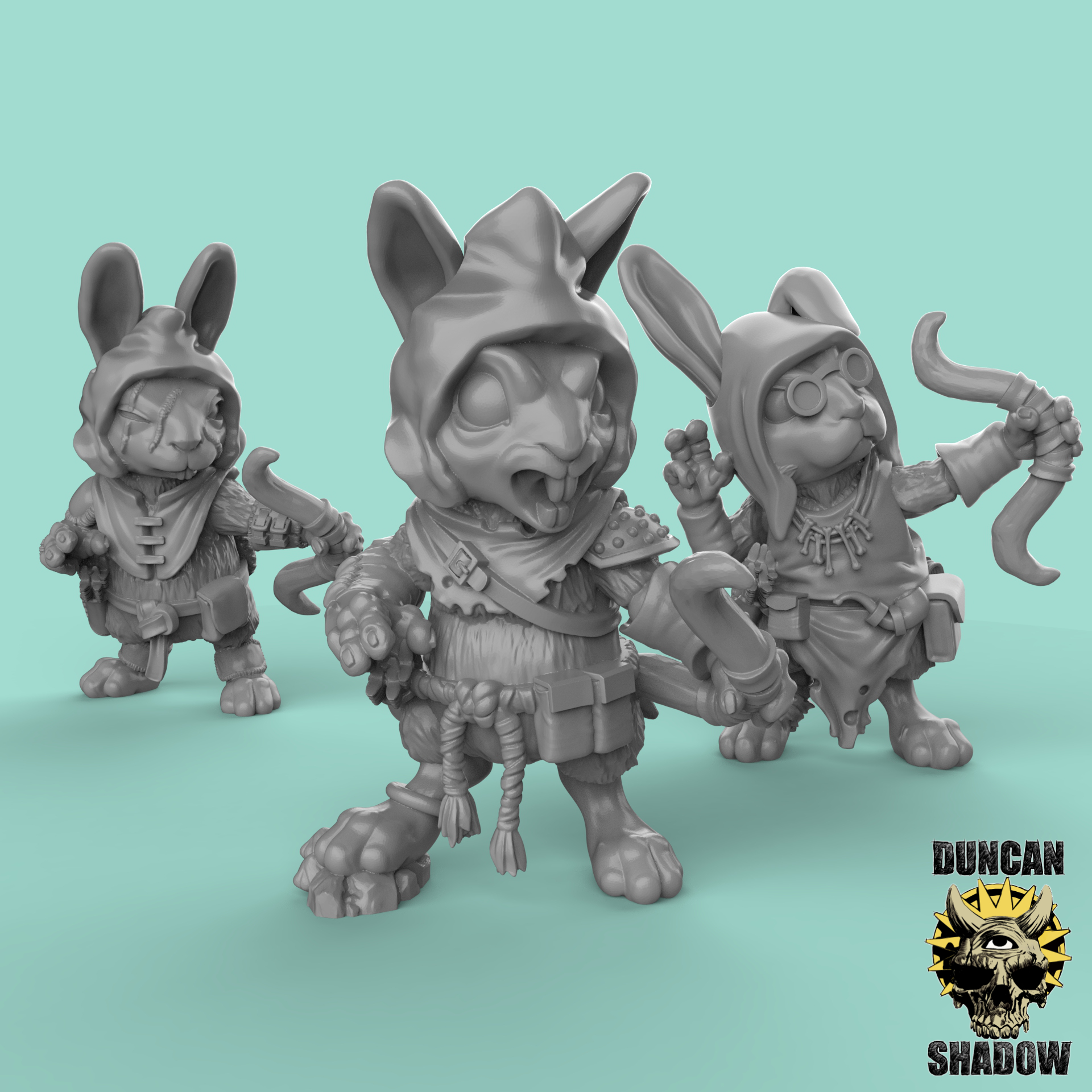 Rabbit Folk with Bows (Pre Supported)
