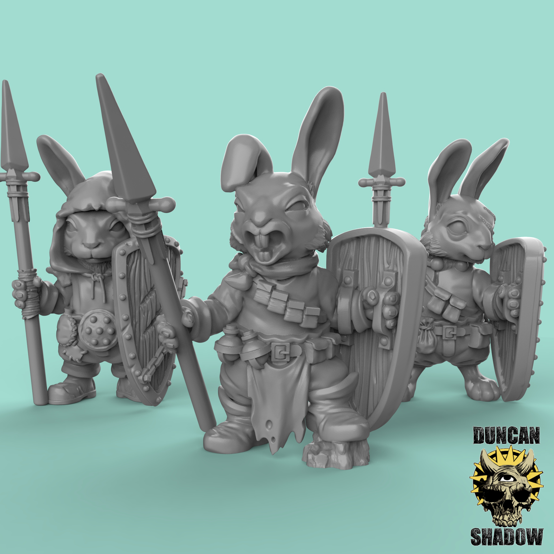 Rabbit Folk with Spears (Pre Supported)