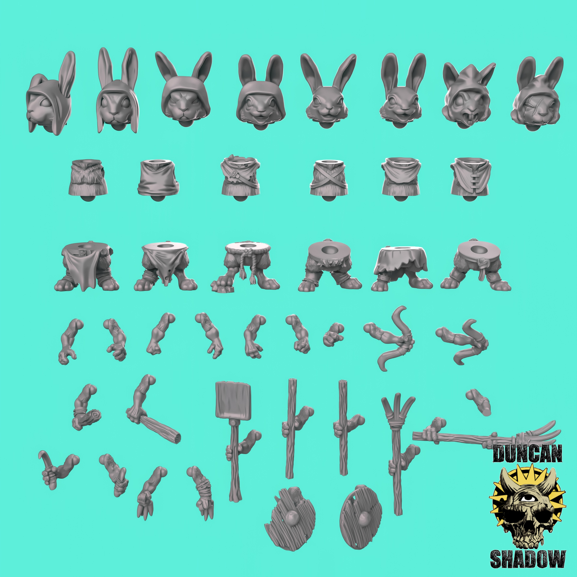 Rabbit Folk Farmers Multipart Kit (Pre Supported) (S)