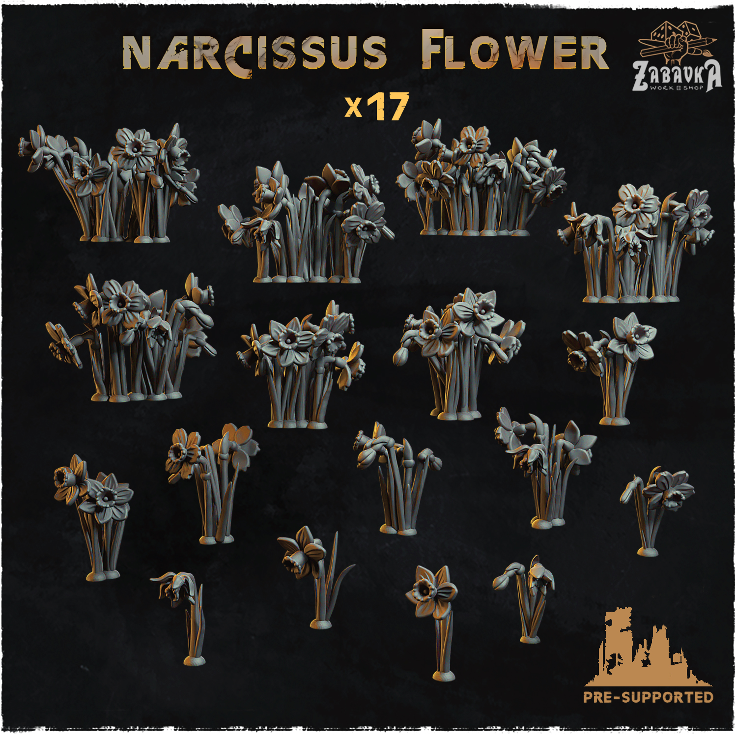 Narcissus flower - Basing Bits 2.0