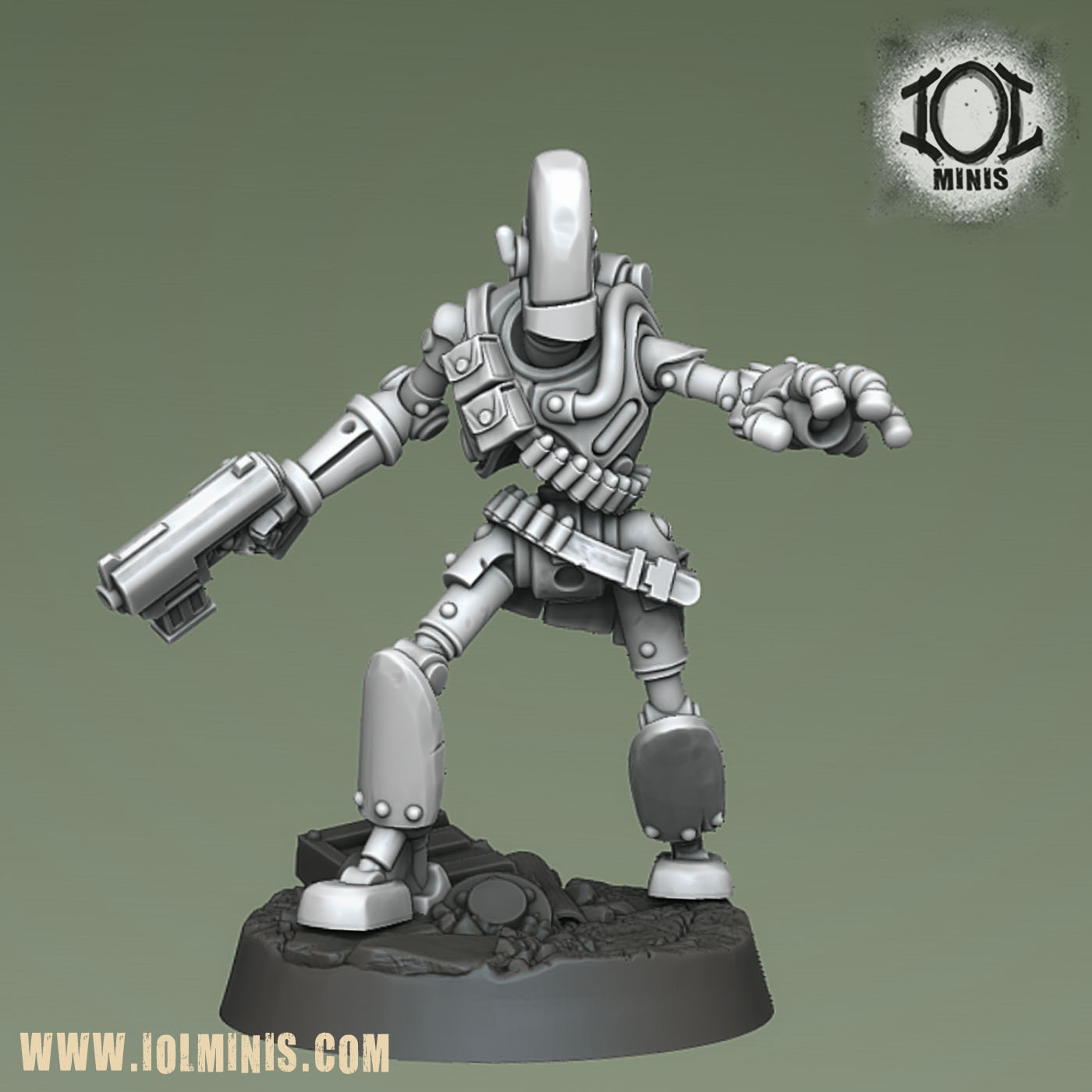 3T-H05 the Robot, Modular Build-a-Bot Miniature