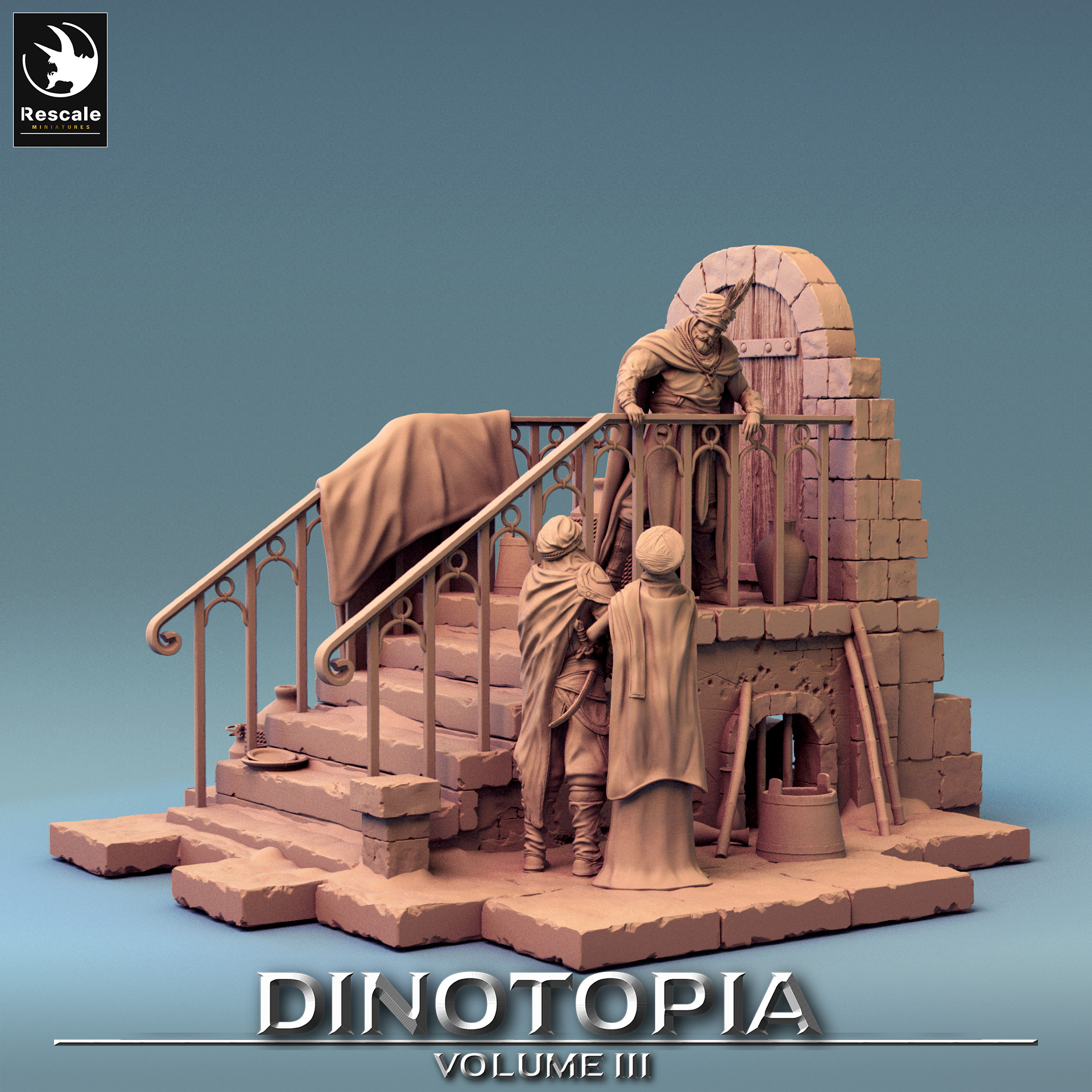 Dinotopia Diorama Stairs