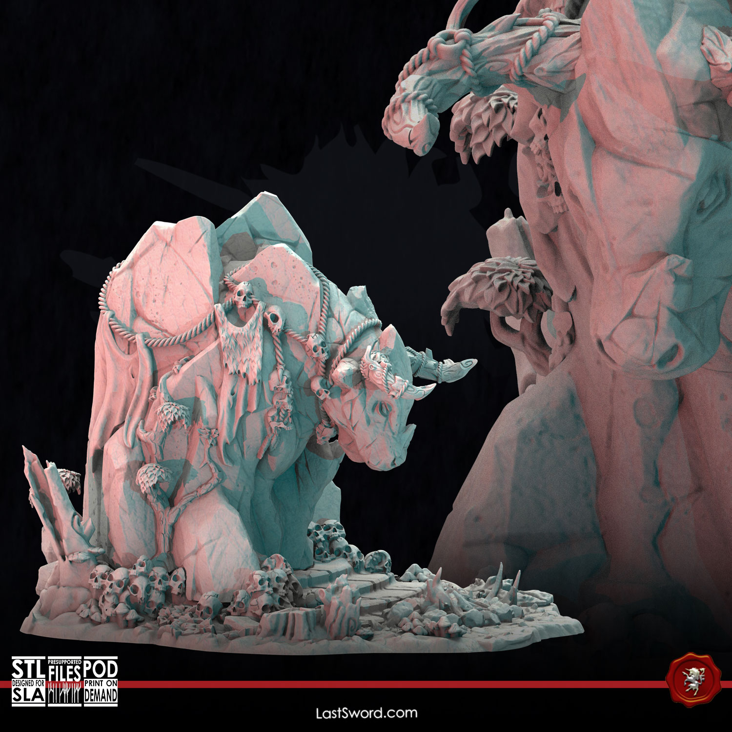 Herdstone of the Bloodmoon Tribe | 30mm Fantasy Scenery