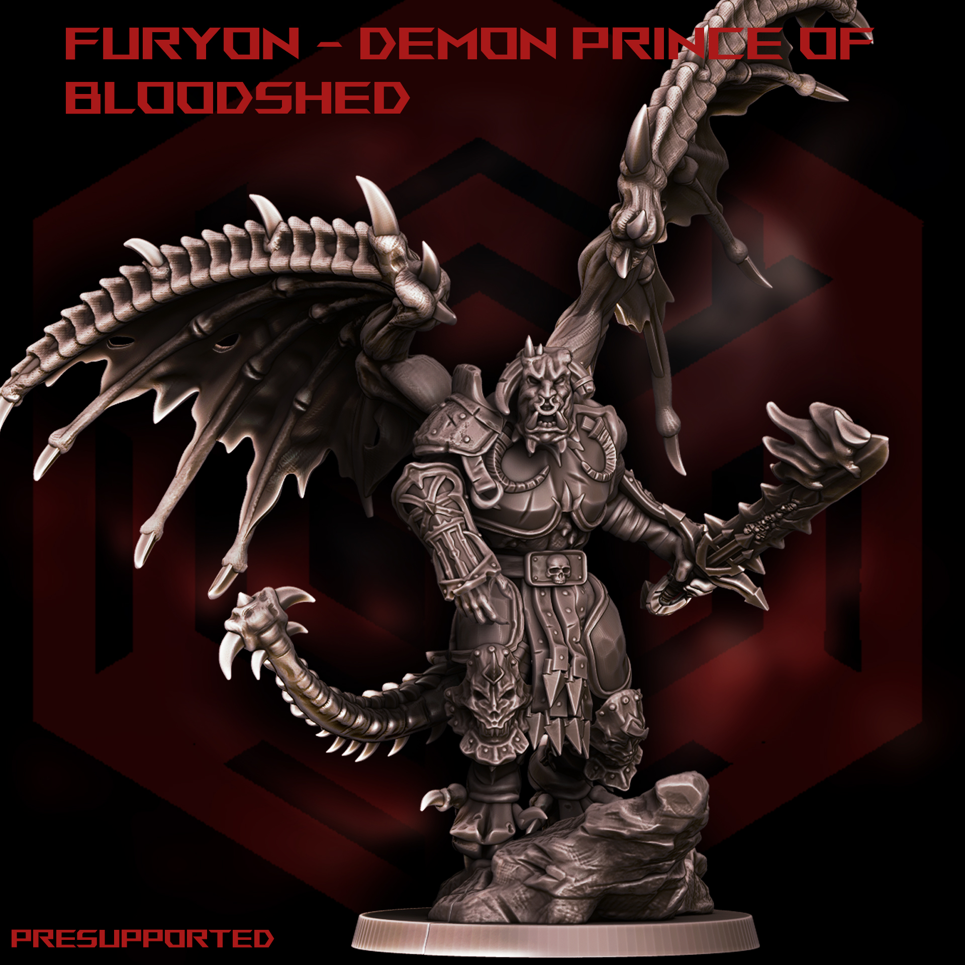 Furyon - Demon prince of bloodshed - PRESUPPORTED kit