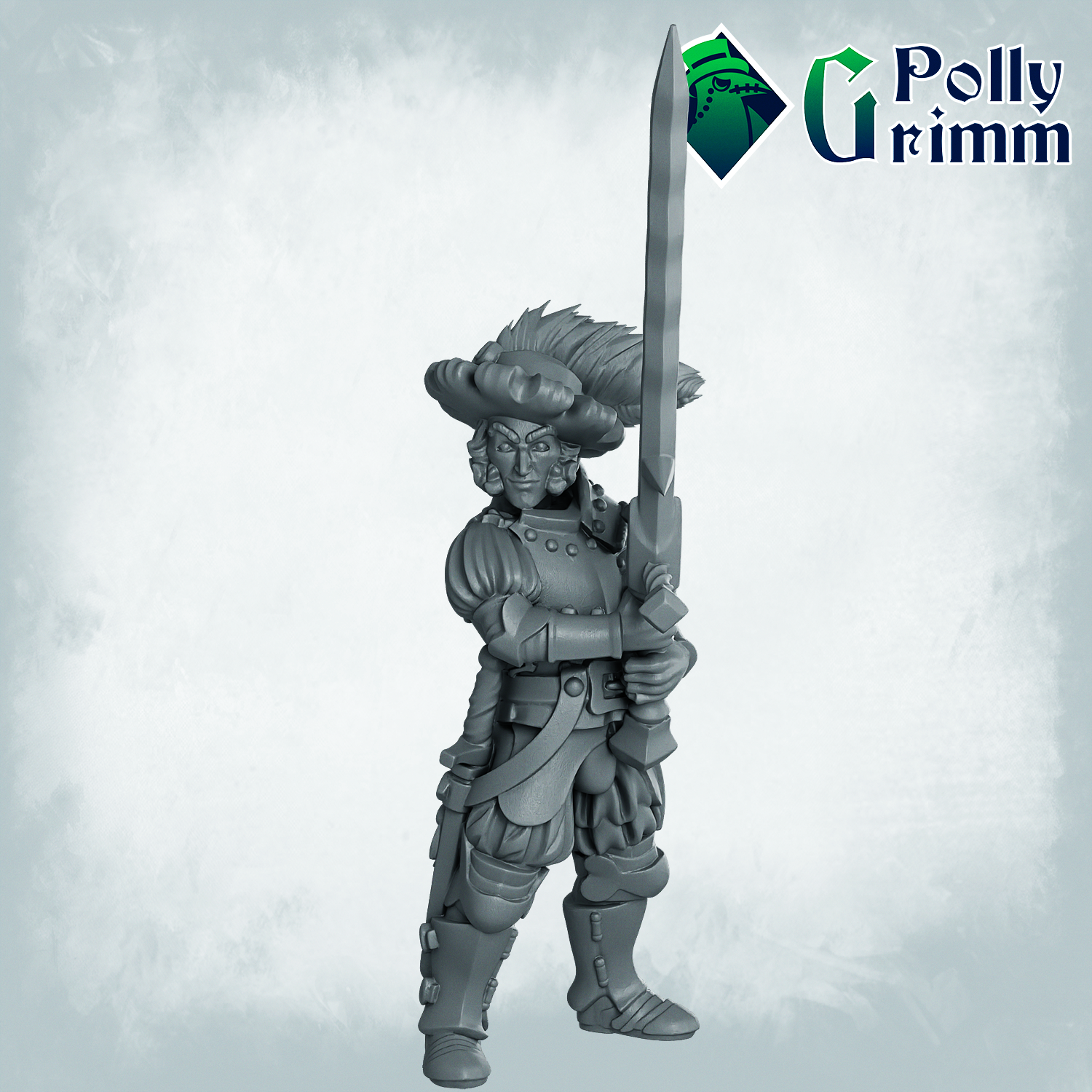 Fantasy and historic miniatures for tabletop games. Imperial Humans. Men at arms, landsknecht
