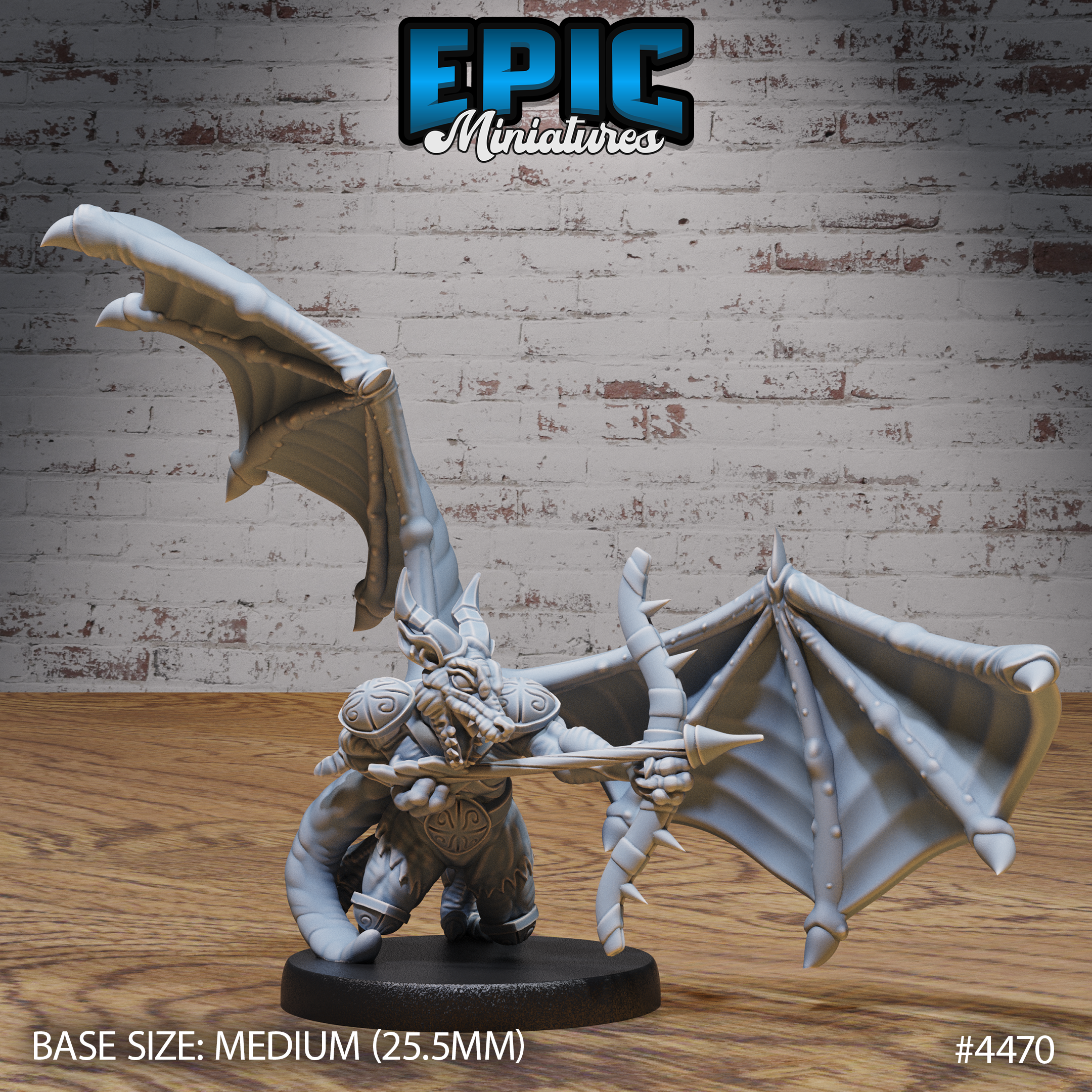 Winged Kobold Tribe Archer / Draconic Lizard Warrior / Flying Dragon Servant Beast / Dragonkin Creature / Evil Kobolds Army