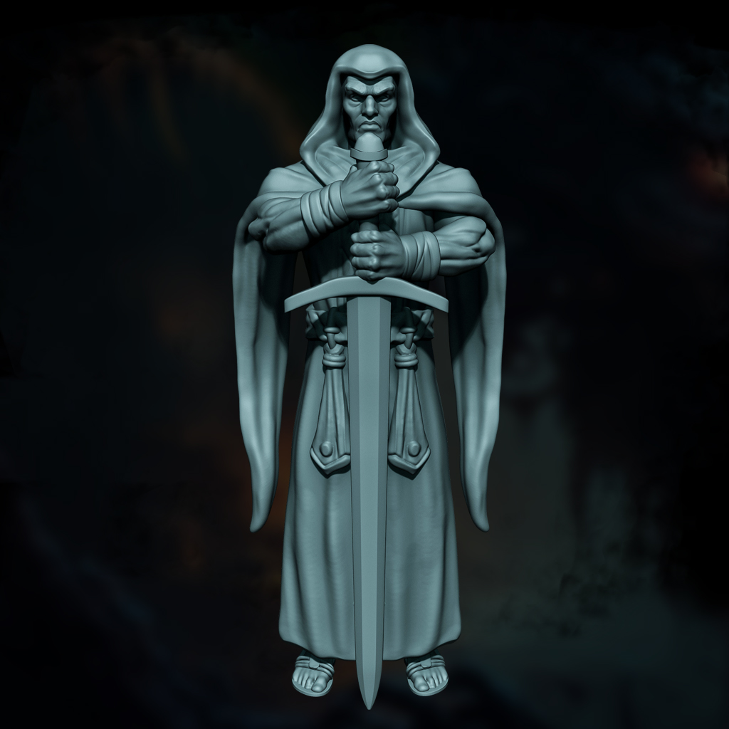 Death God | Lord of the Dead | Hooded Reaper | DnD 5e STL Miniature | 32mm Resin