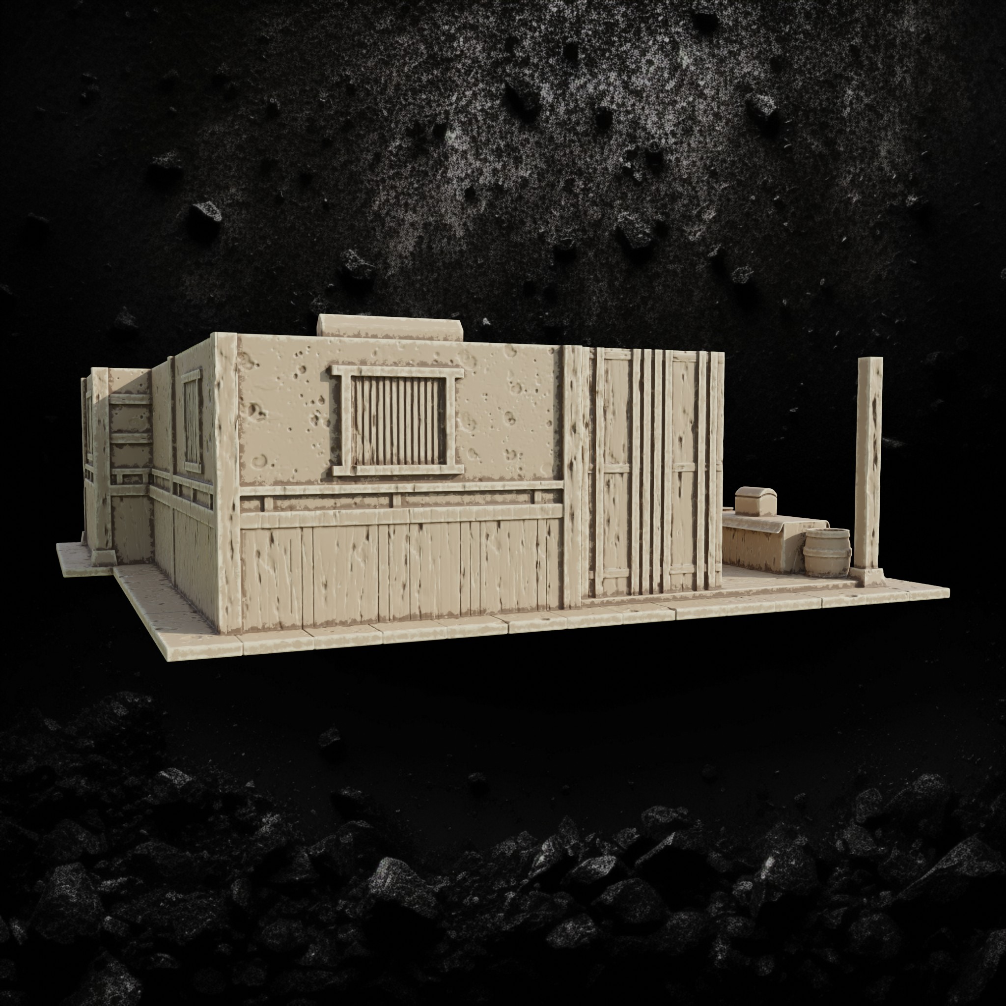 Kimonobe House 15 - Asian Inspired Village Home STL for DnD & Wargaming