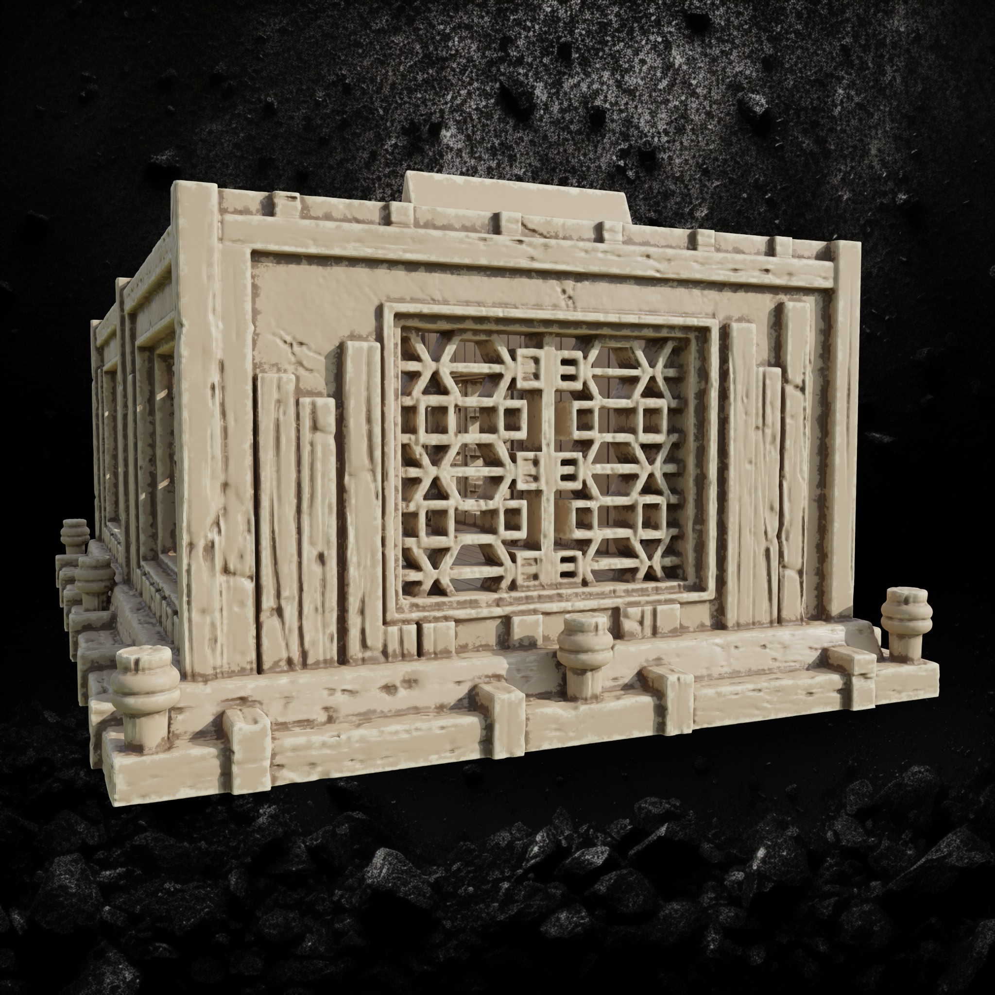 Kimonobe House 18 - Asian Inspired Village Home STL for DnD & Wargaming