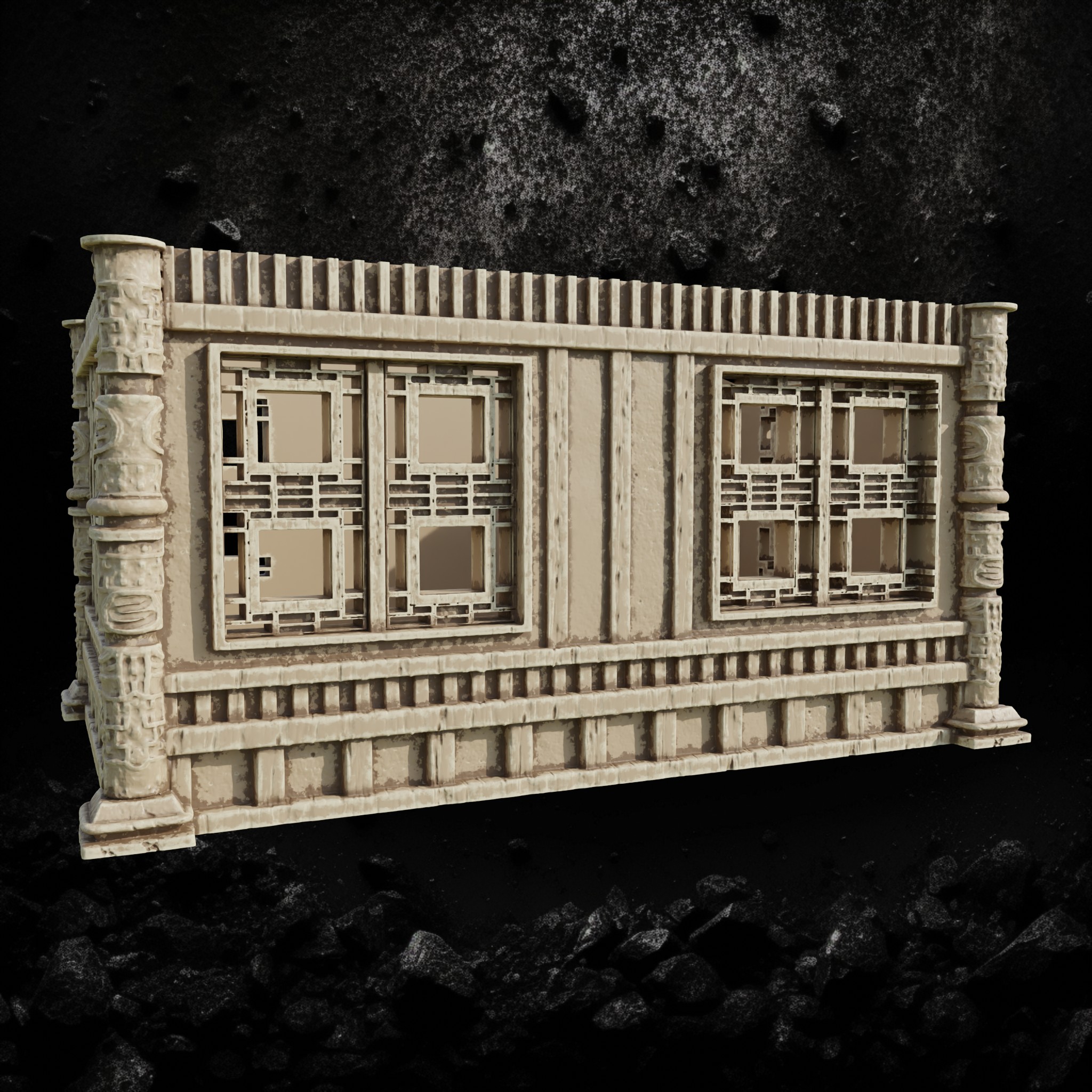 Kimonobe House 19 - Asian Inspired Village Home STL for DnD & Wargaming